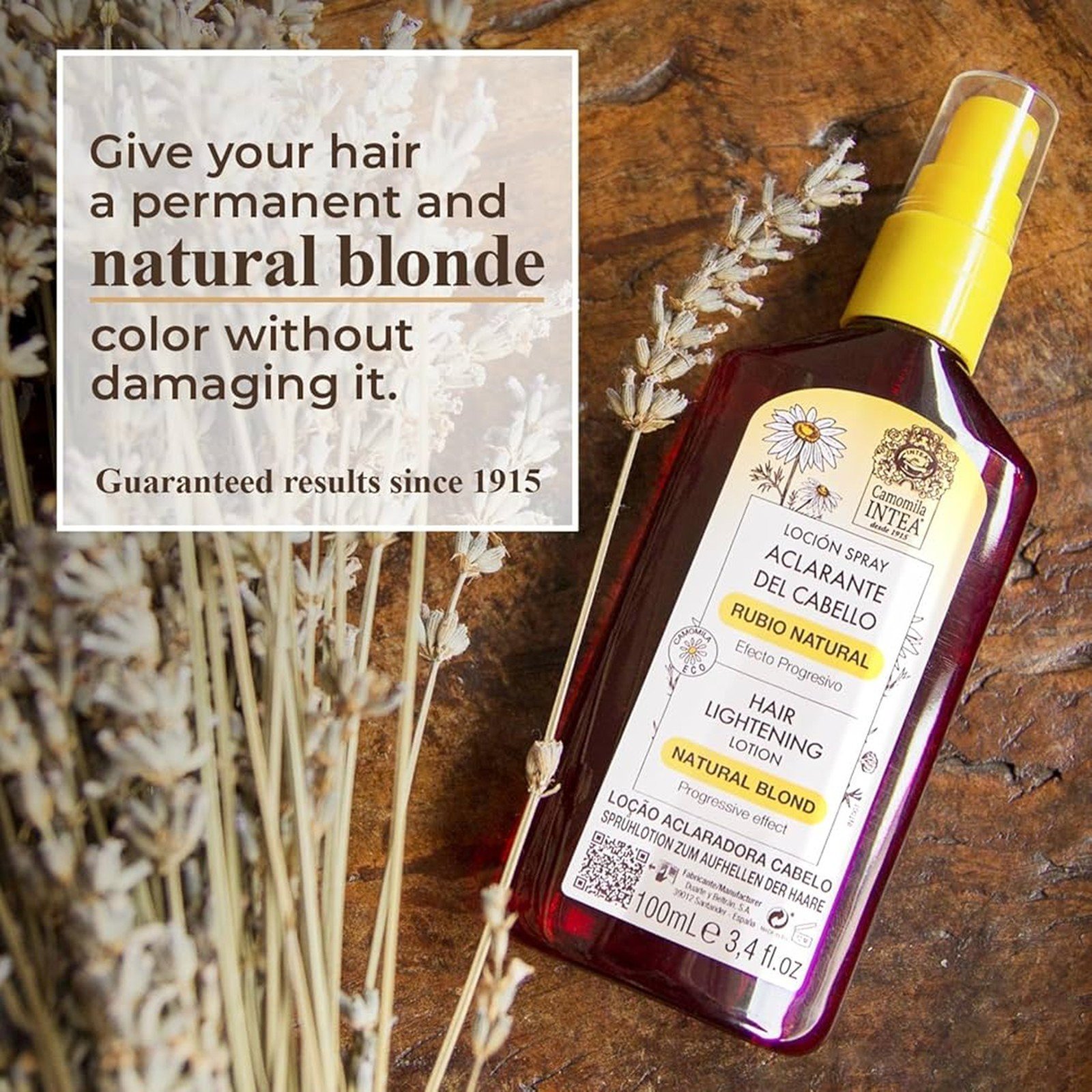 Intea Natural Blonde Hair Lotion Spray Hair Lightening 100ml