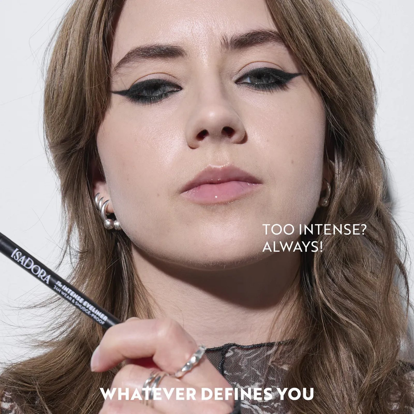 IsaDora The Intense Eyeliner 24h Wear & Smudge-Proof 60 Intense Black 0.35g