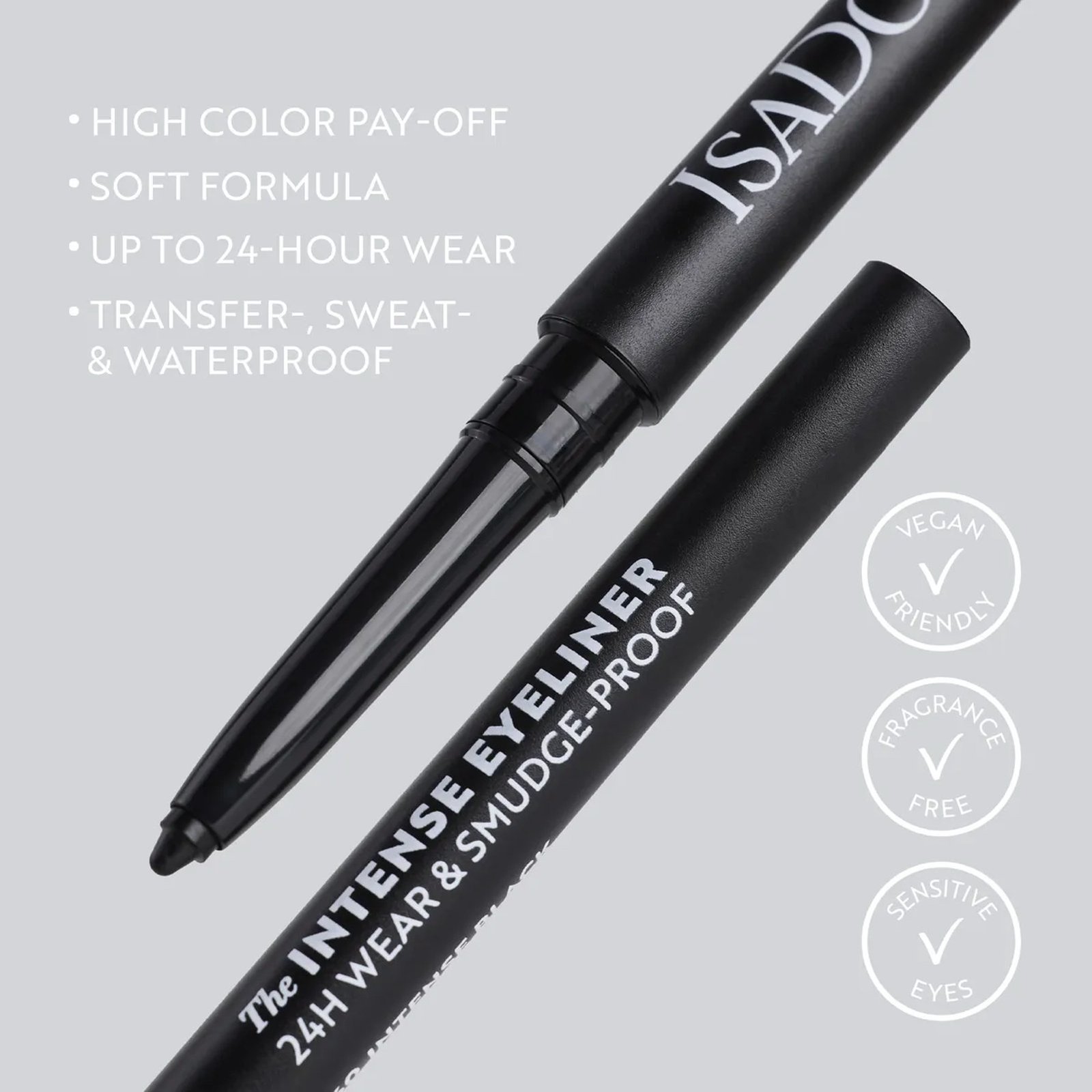IsaDora The Intense Eyeliner 24h Wear & Smudge-Proof 68 Marine Blue 0.35g