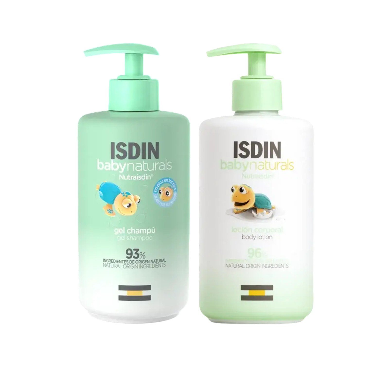 ISDIN Baby Naturals Gel Champô 400ml + Loção Corporal 400ml