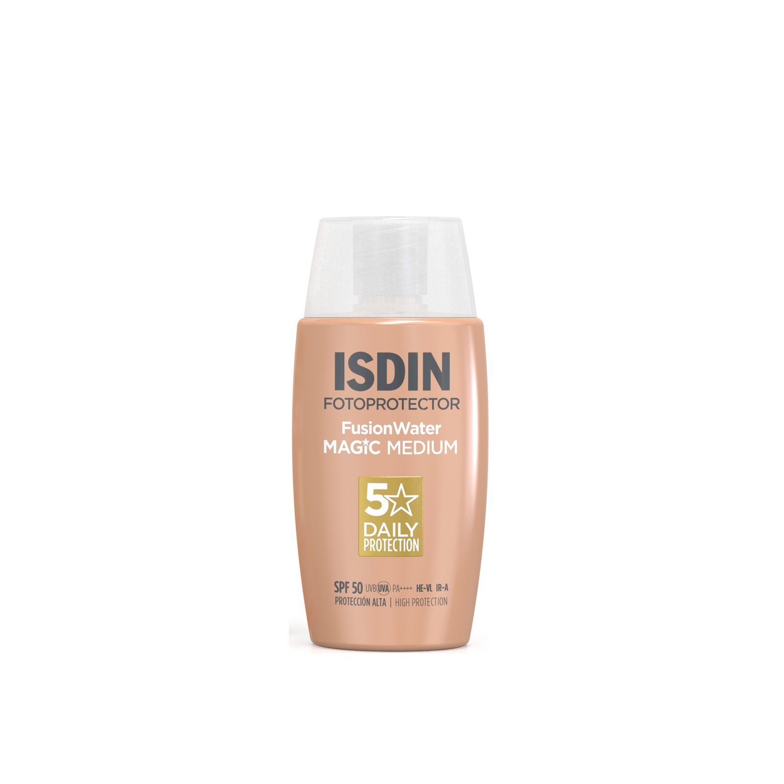 ISDIN Fotoprotector Fusion Water Magic Sunscreen SPF50 Color Medium 50ml