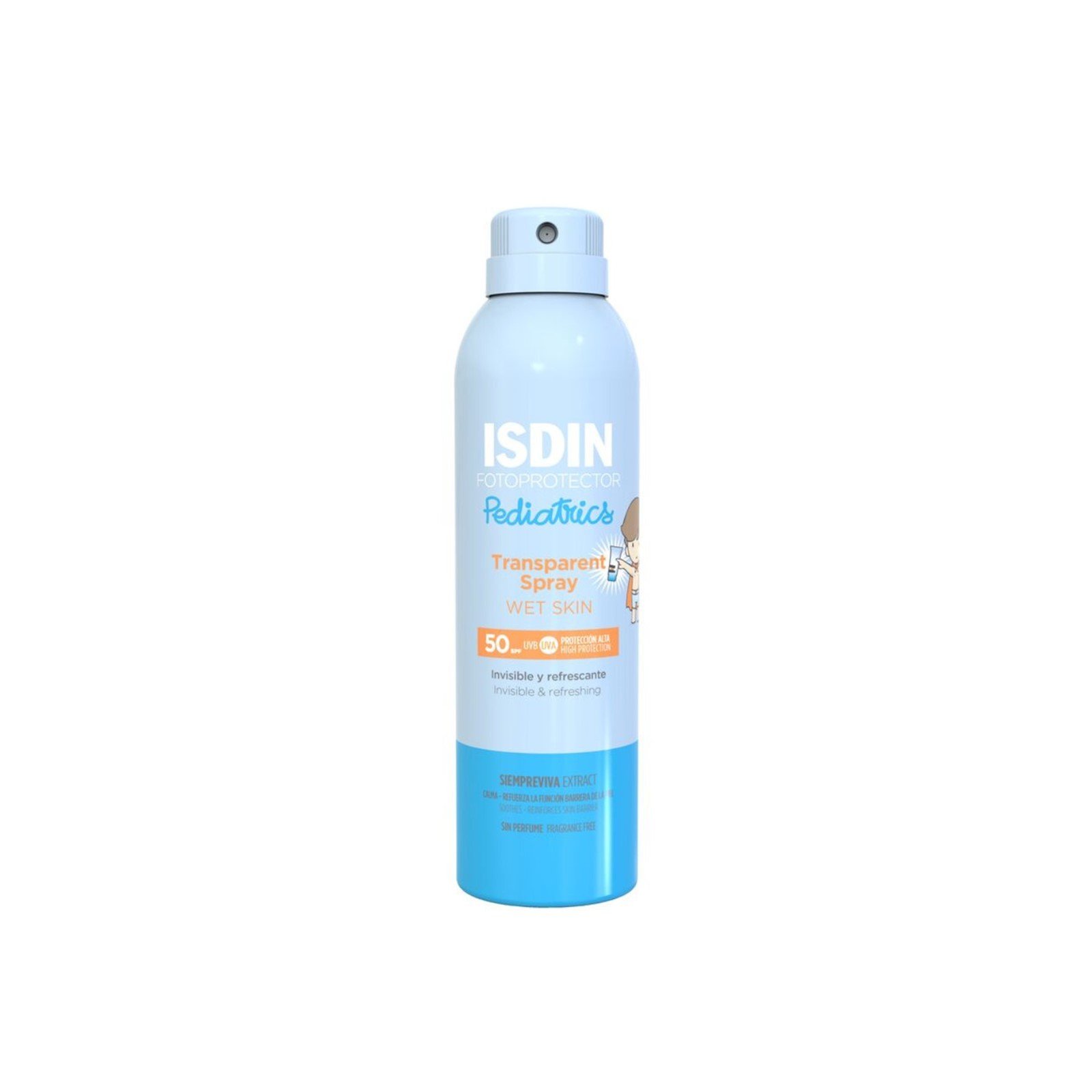 ISDIN Fotoprotector Pediatrics Spray Transparente Wet Skin SPF50 250ml