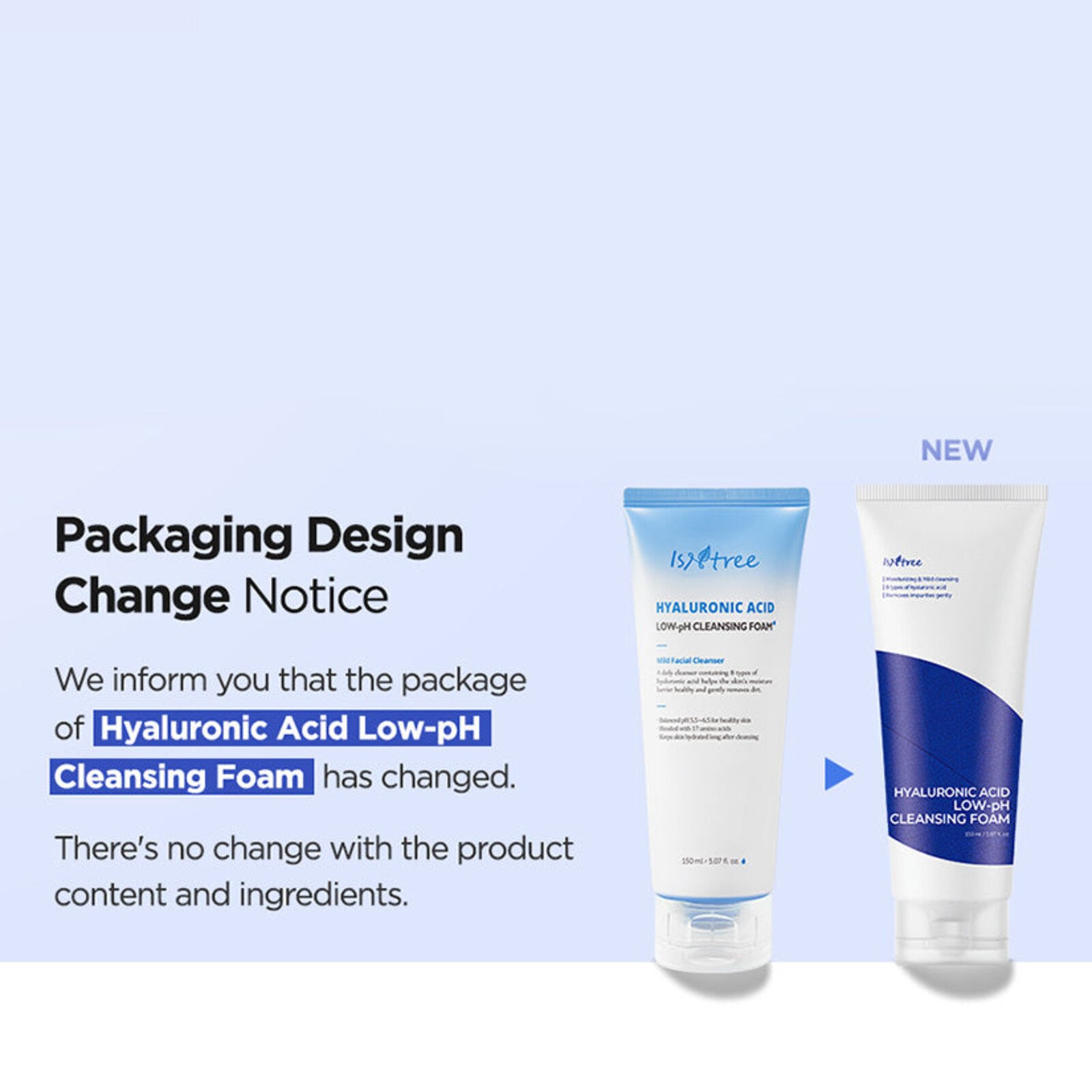 Isntree Hyaluronic Acid Low-pH Cleansing Foam 150ml