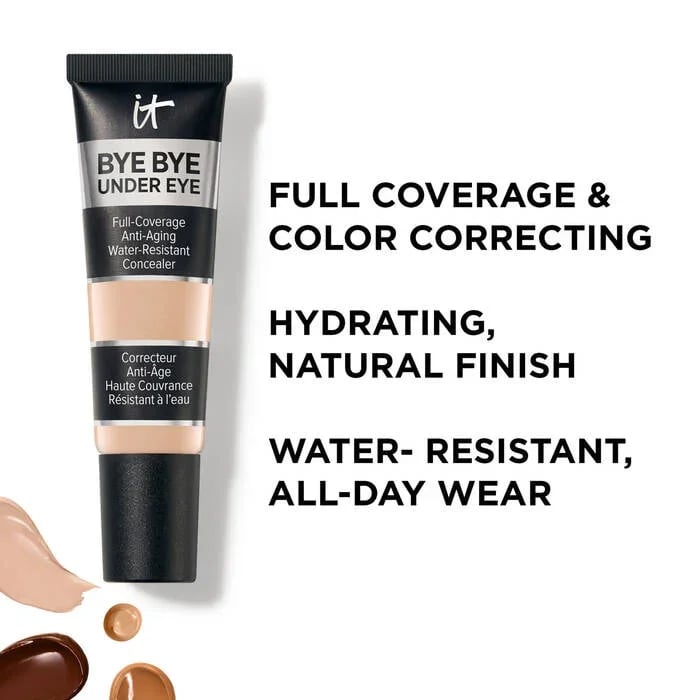 IT Cosmetics Bye Bye Under عين Full Coverage مضاد للشيخوخة مقاوم للماء خافي عيوب 35.5 غني (W) 12ml