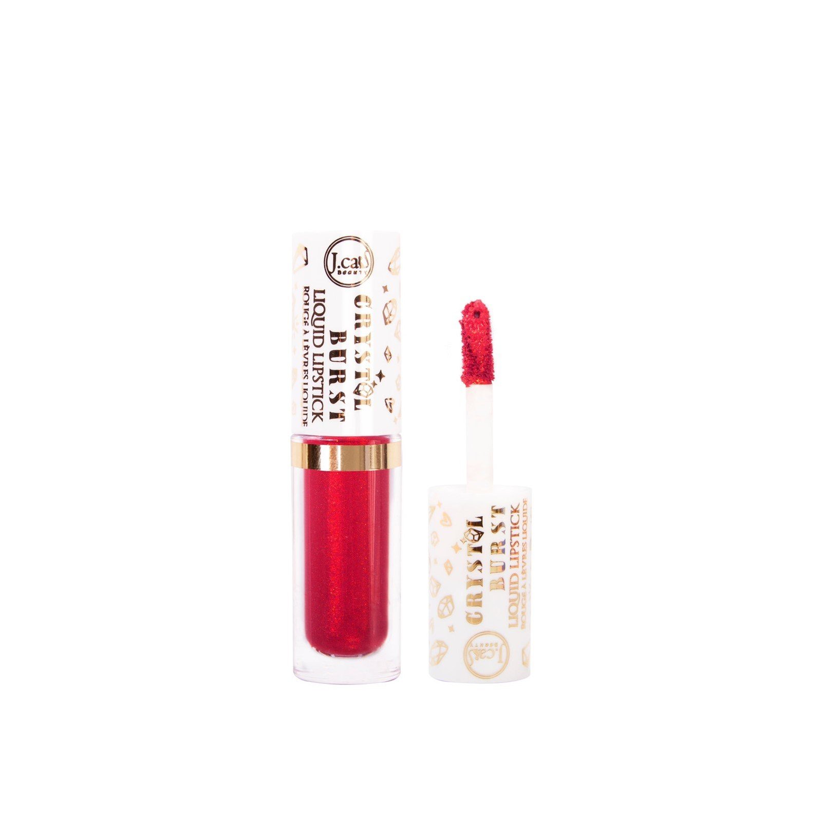 J.Cat Crystal Burst Flytande Läppstift 106 Punky Magenta 0.8g