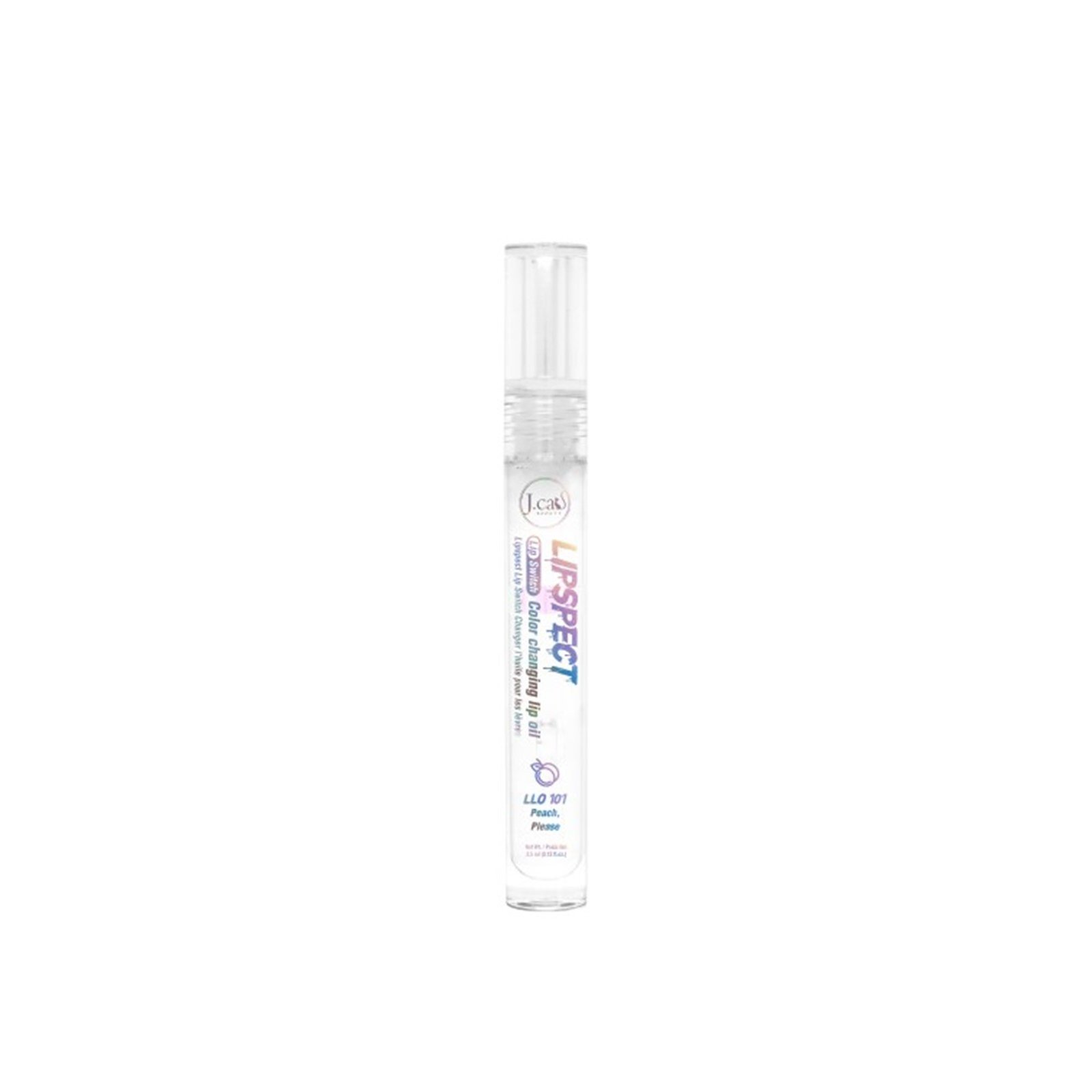 J.Cat Lipspect Lip Switch Color Changing Lip Oil 101 Peach, Please 3ml (0.1floz)