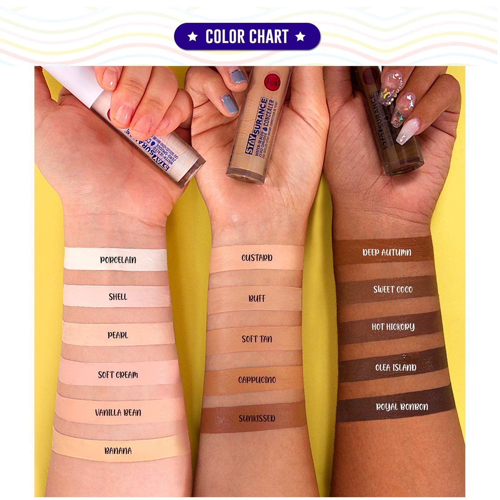 J.Cat Staysurance Wasserfester Nicht Verschmierender Concealer 105 Vanilla Bean 6.5g