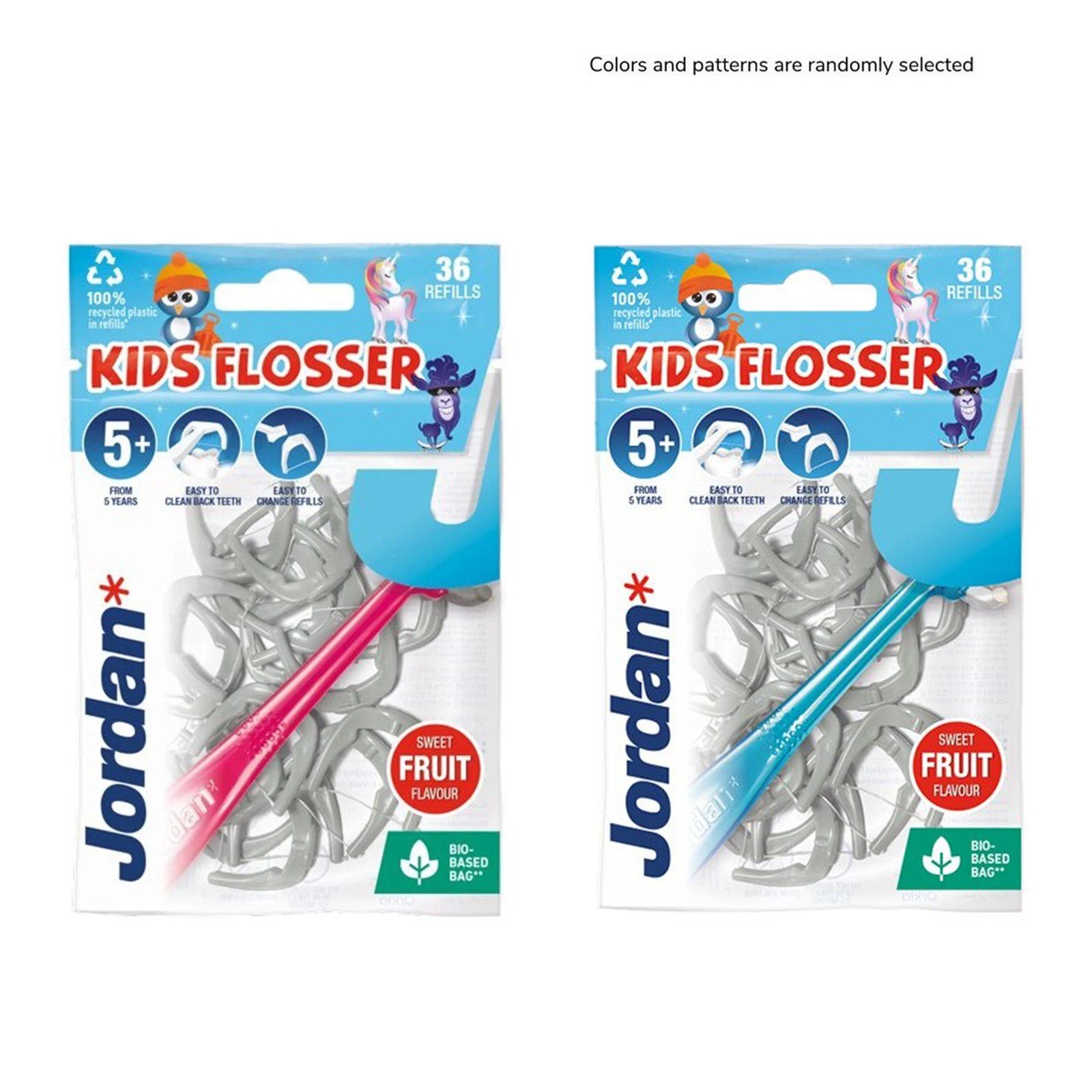 Jordan Kids Fio Dentário + Recargas de Substituição 5+ Anos x36