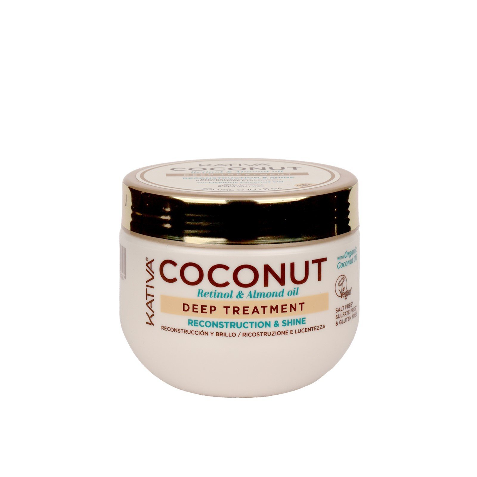 Kativa Coconut Reconstruction & Shine Deep Treatment Retinol 300ml (10.1floz)