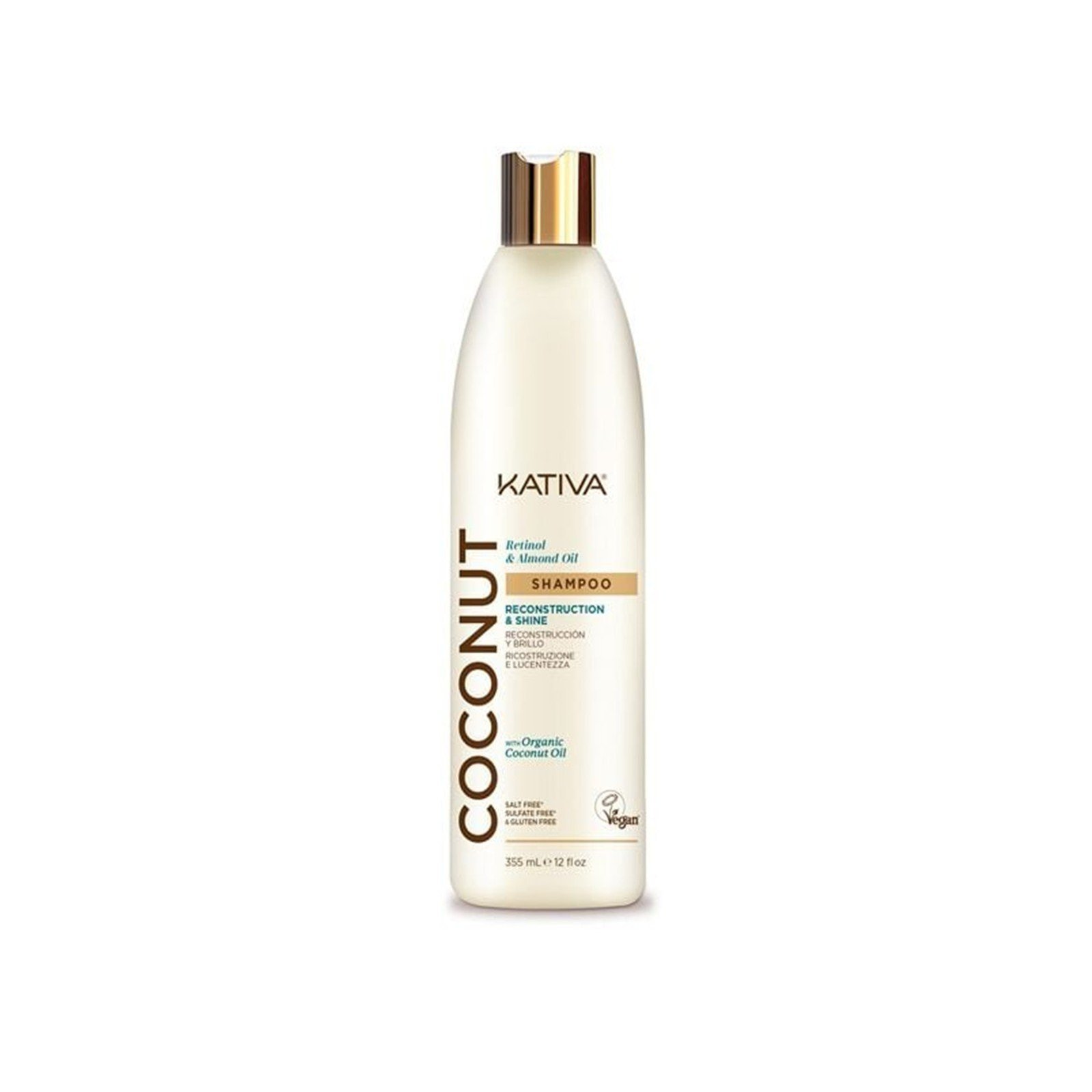 Kativa Coconut Reconstruction & Shine Shampoo 355ml (12floz)