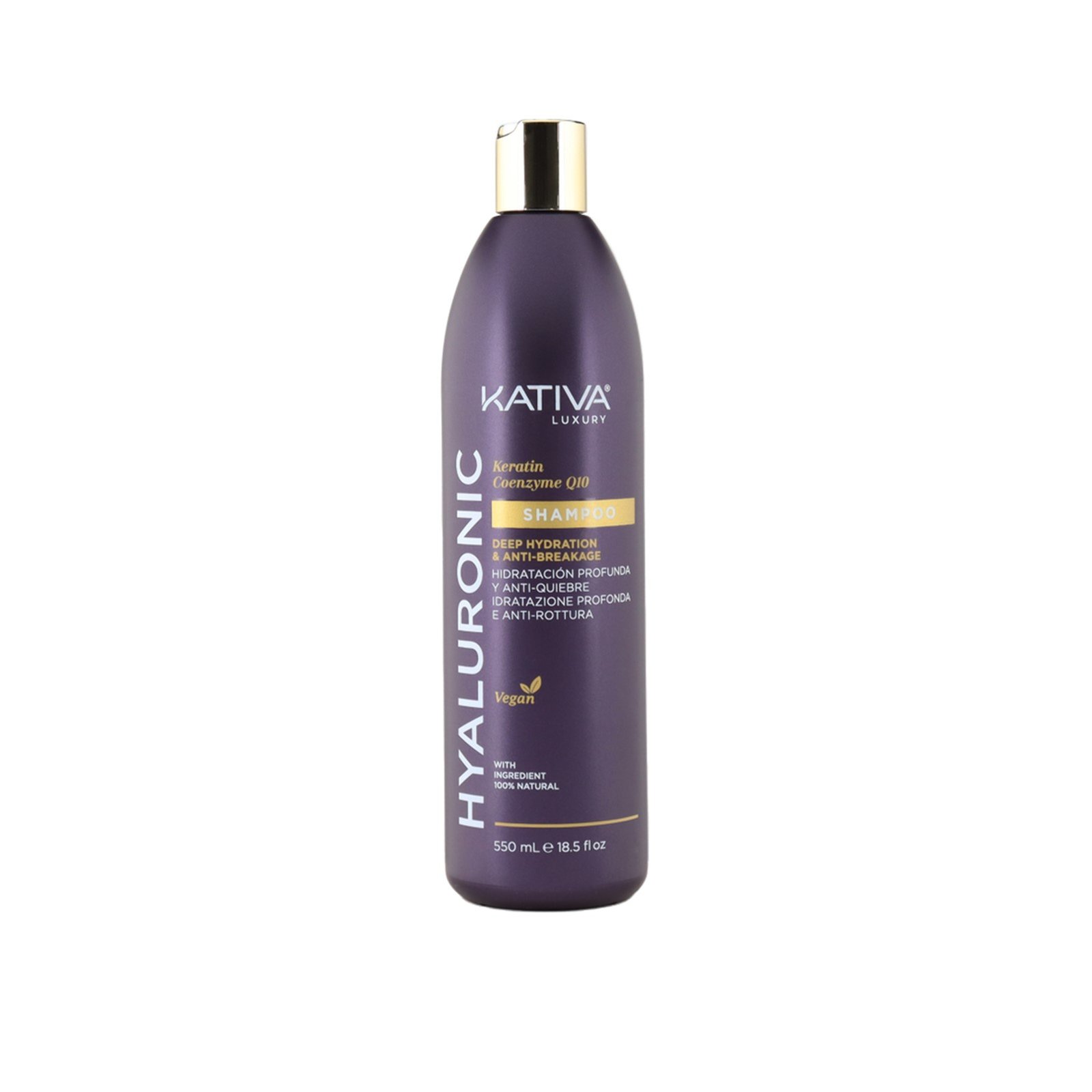 Kativa Luxury Hyaluronic Deep Hydration & Anti-Breakage Shampoo