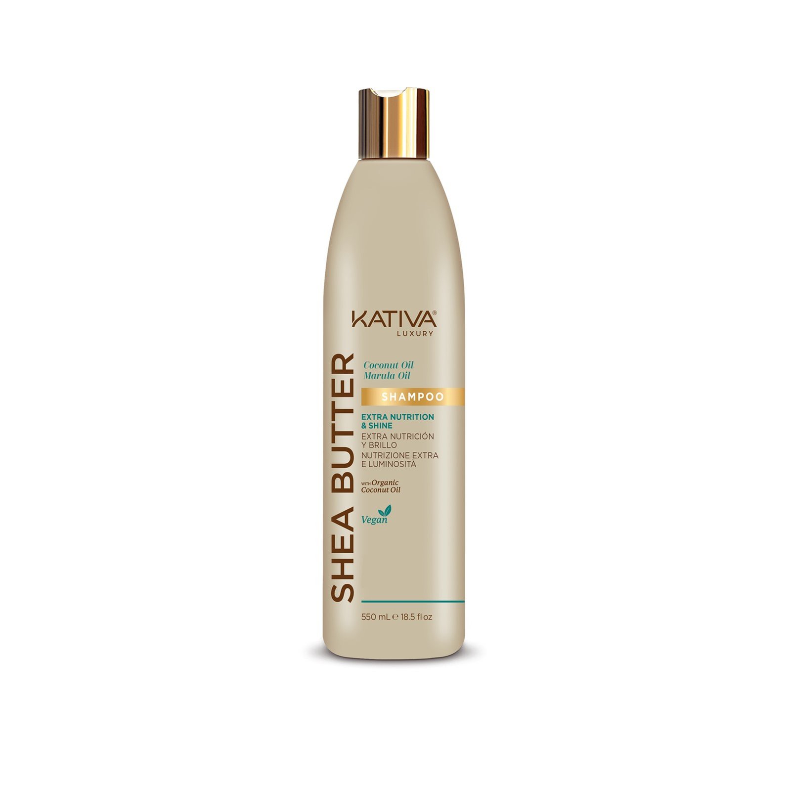 Kativa Luxury Shea Butter Extra Nutrition & Shine Shampoo 550ml (18.5floz)