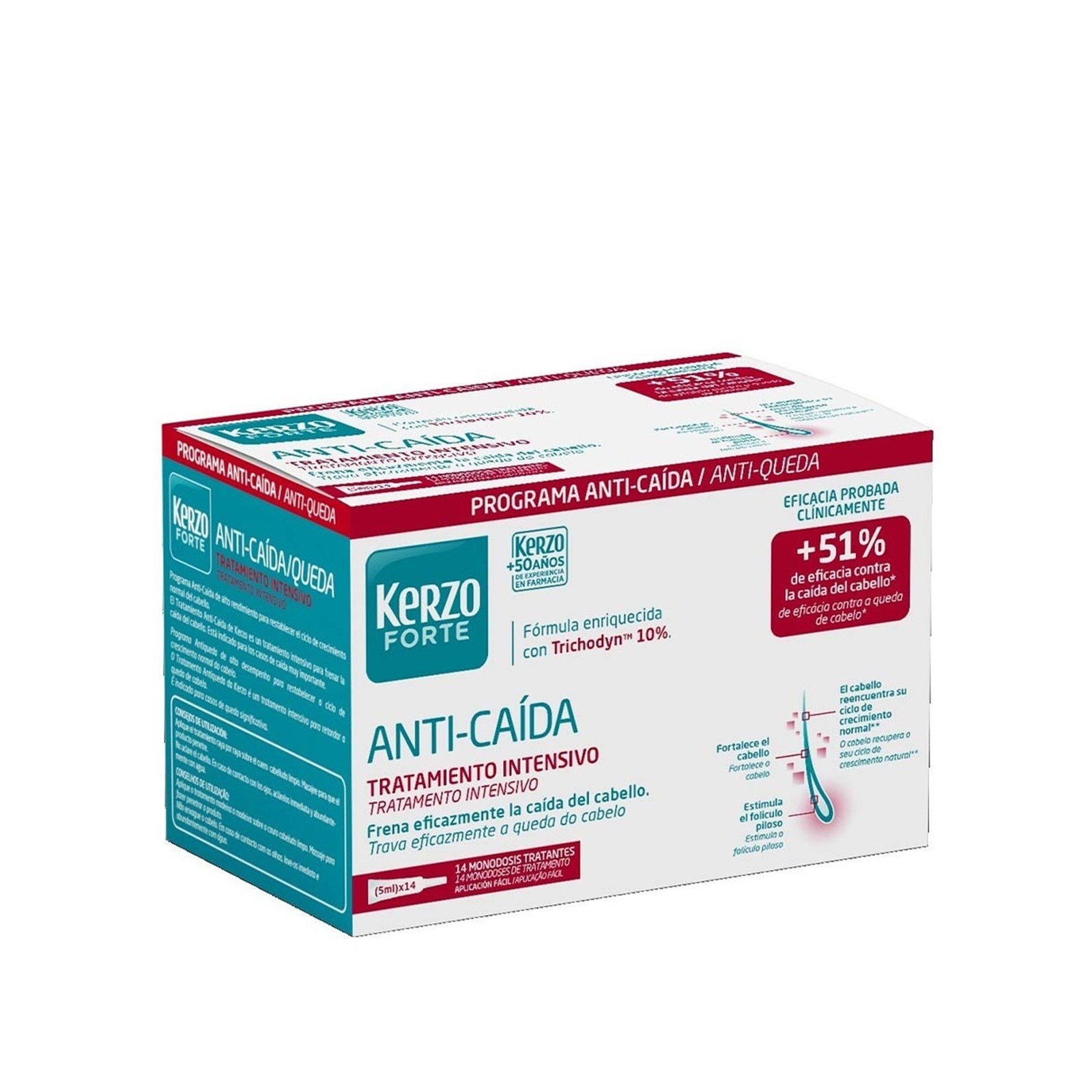 Kerzo Tratamento Intensivo Antiqueda Forte 5ml x14