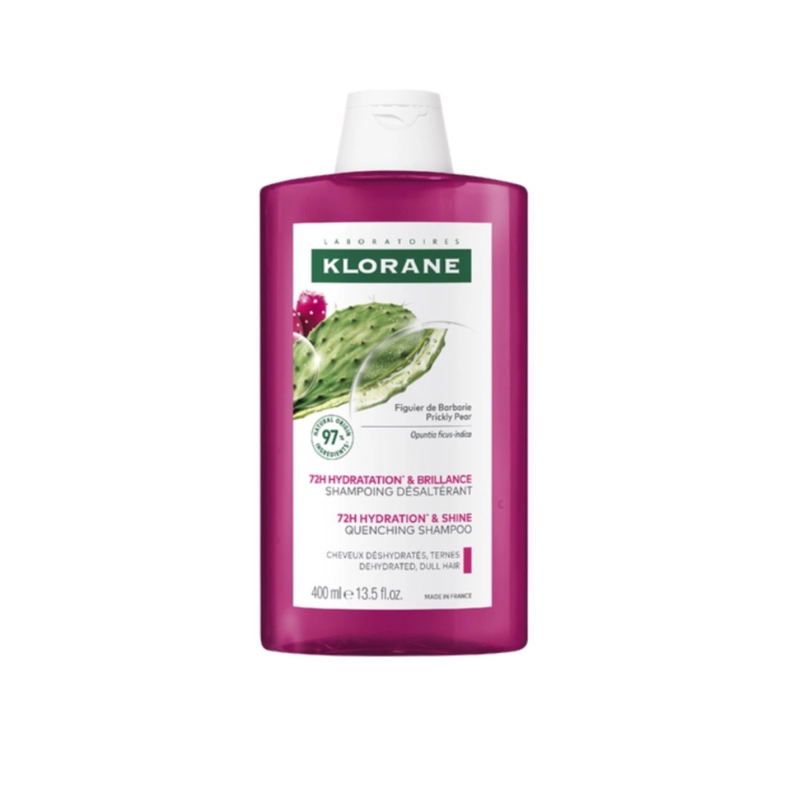 Klorane 72h Hydration & Shine Quenching Shampoo Prickly Pear