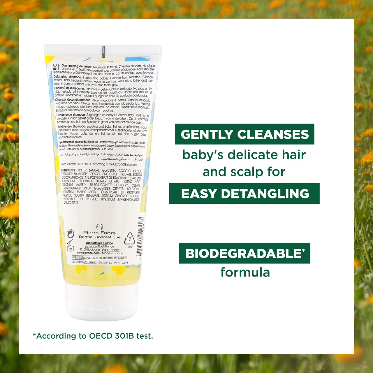 Klorane Baby Detangling Shampoo 200ml
