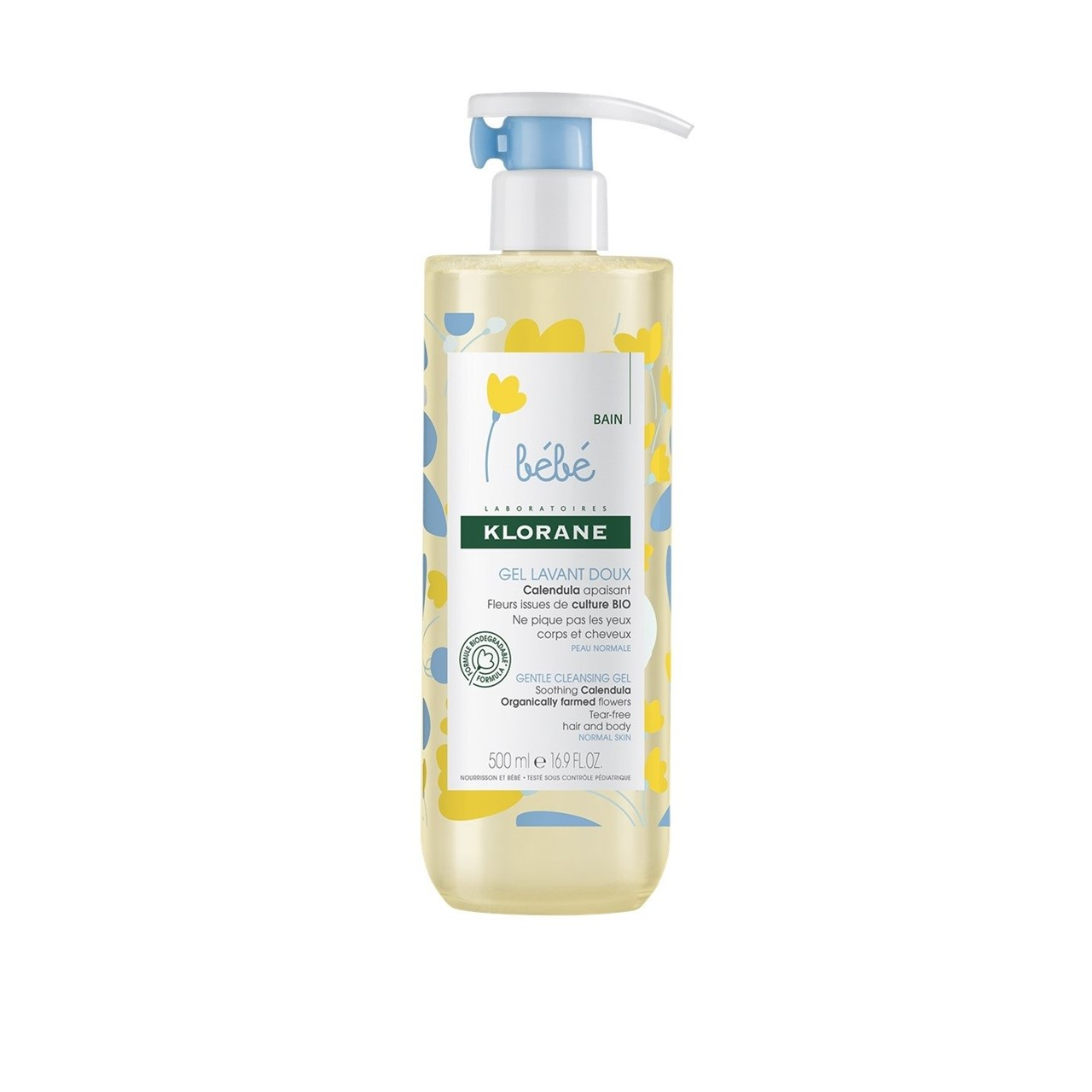 Klorane Baby Gel de Limpeza Suave 500ml