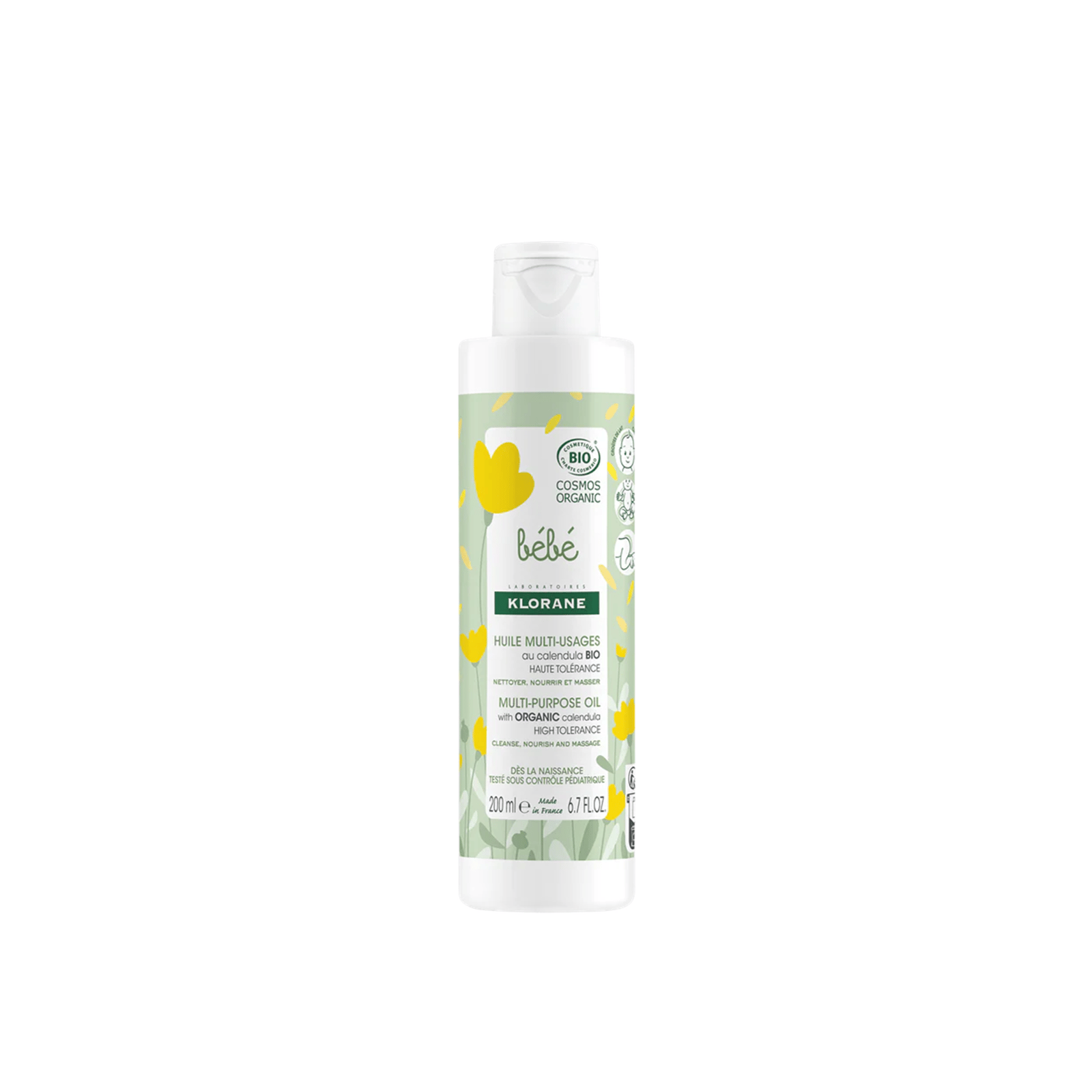 Klorane Huile Multi-Usages Bébé au Calendula Bio 200ml