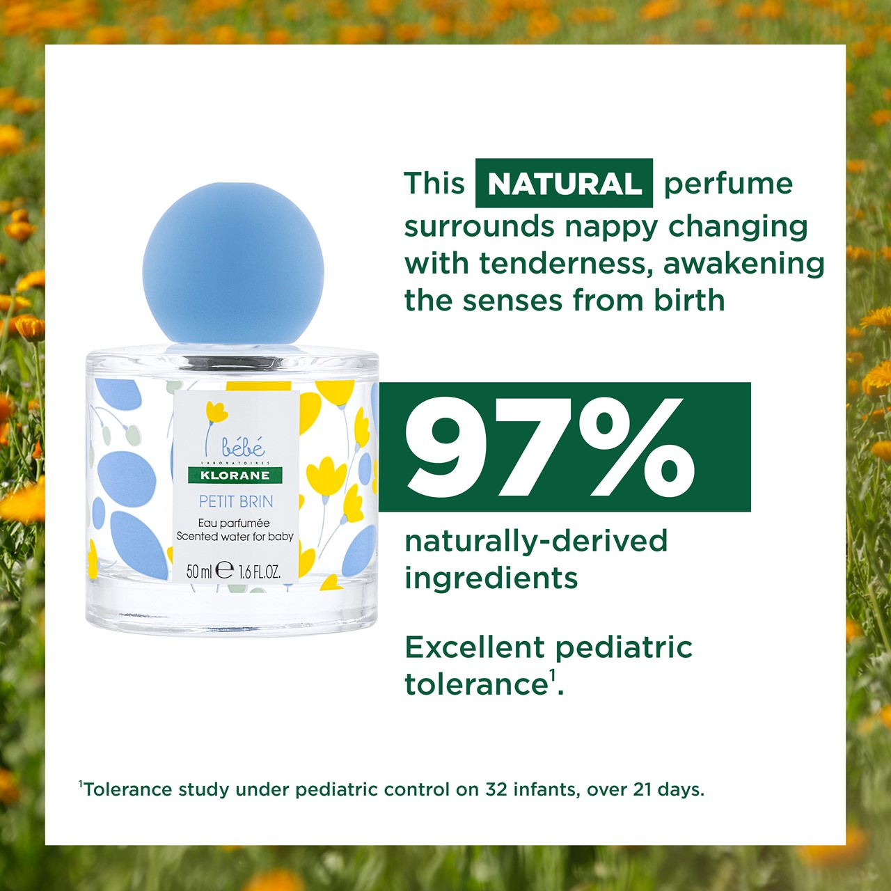 Klorane Baby Petit Brin ماء معطر للأطفال 50ml