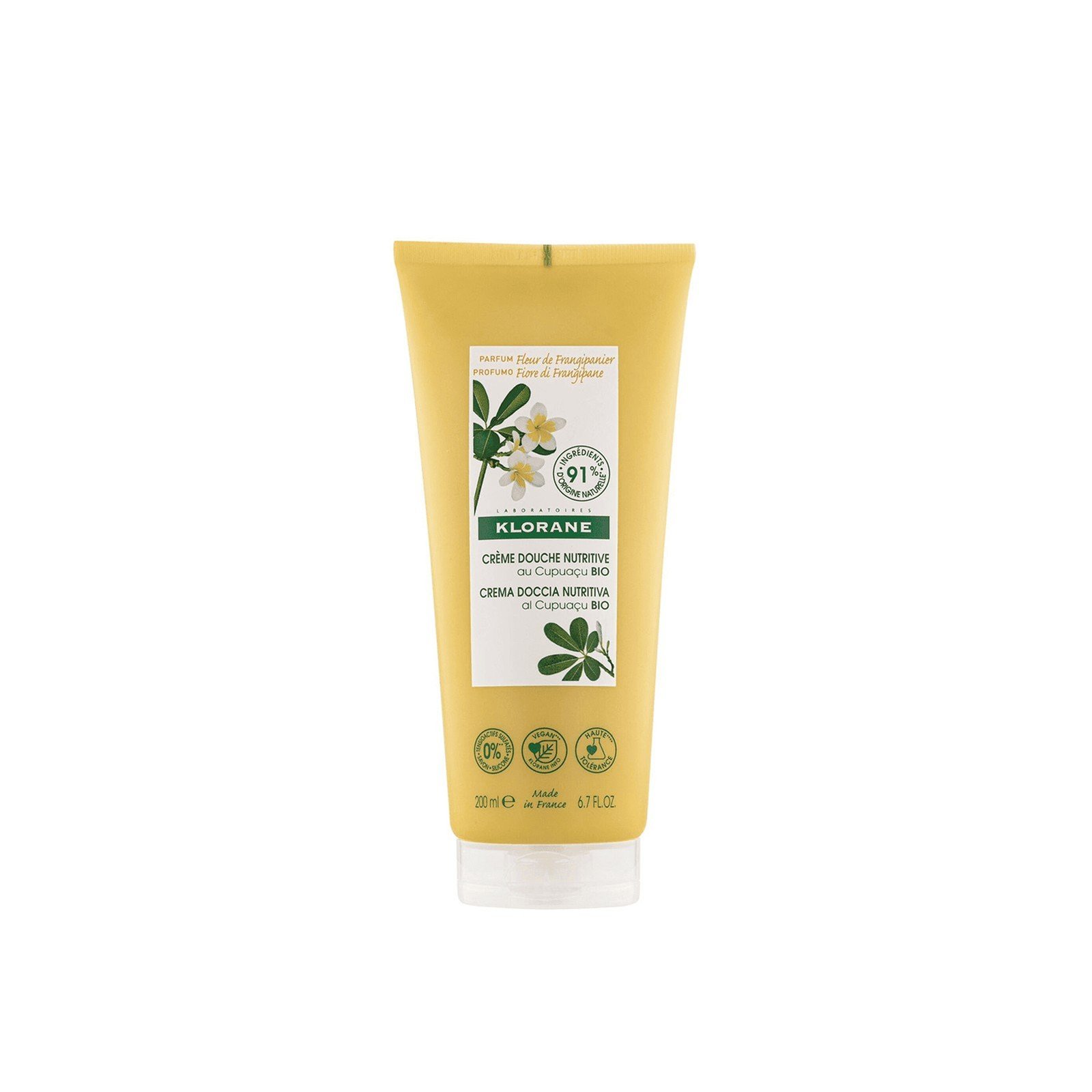 Klorane Body Frangipani Nourishing Shower Cream 200ml (6.76floz)