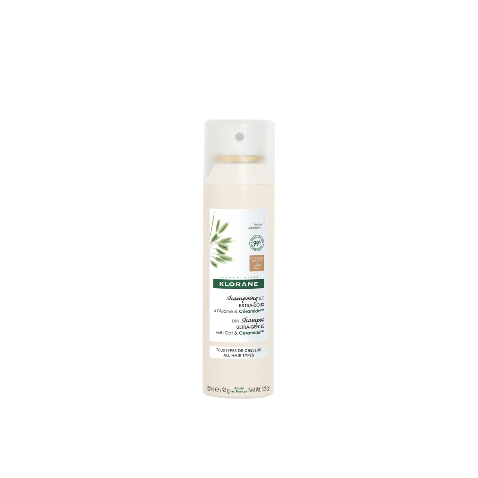 Klorane Shampooing Sec Ultra-Doux Teinté Avoine & Céramide 150ml
