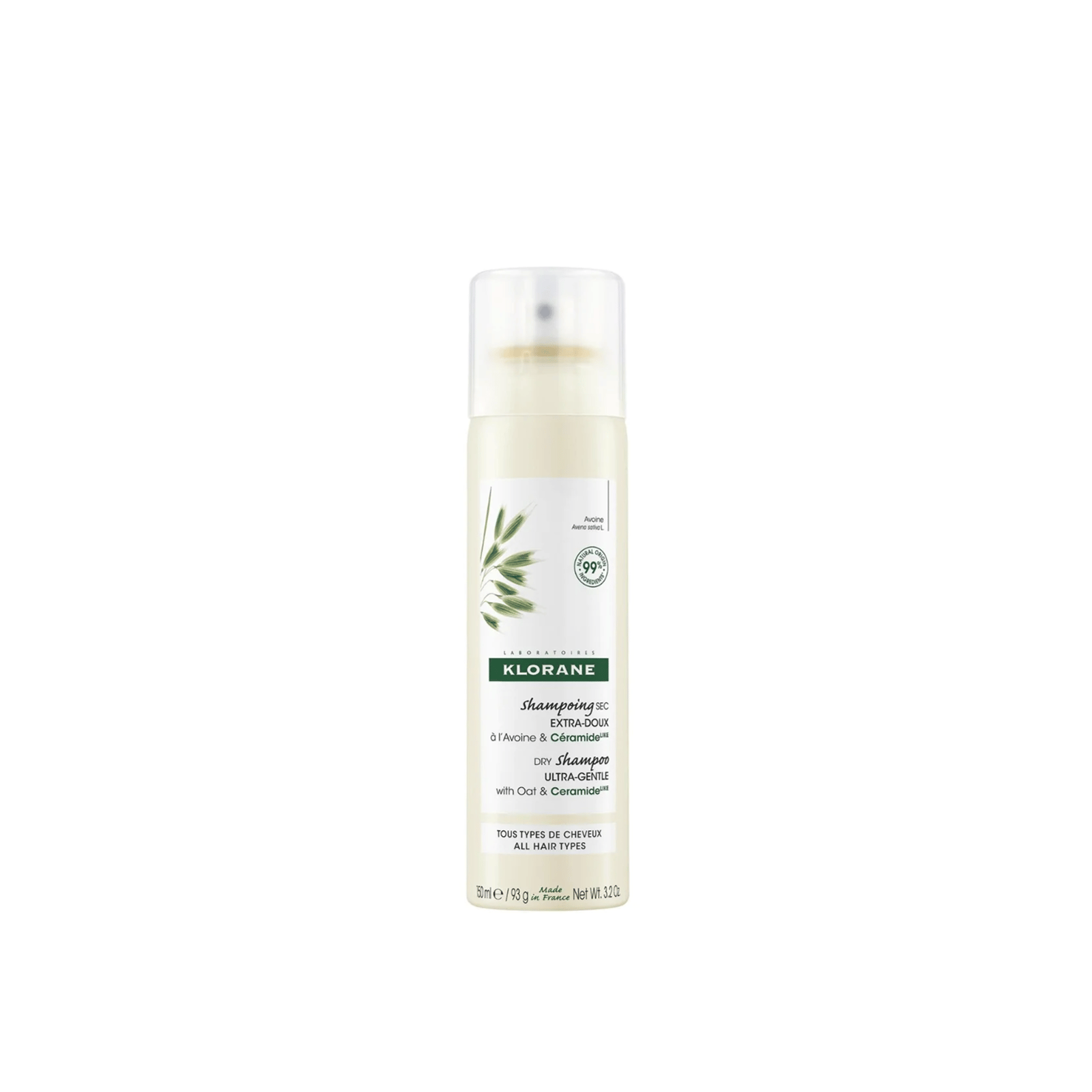 Klorane Shampoo Secco Ultra-Delicato al Latte d'Avena 150ml