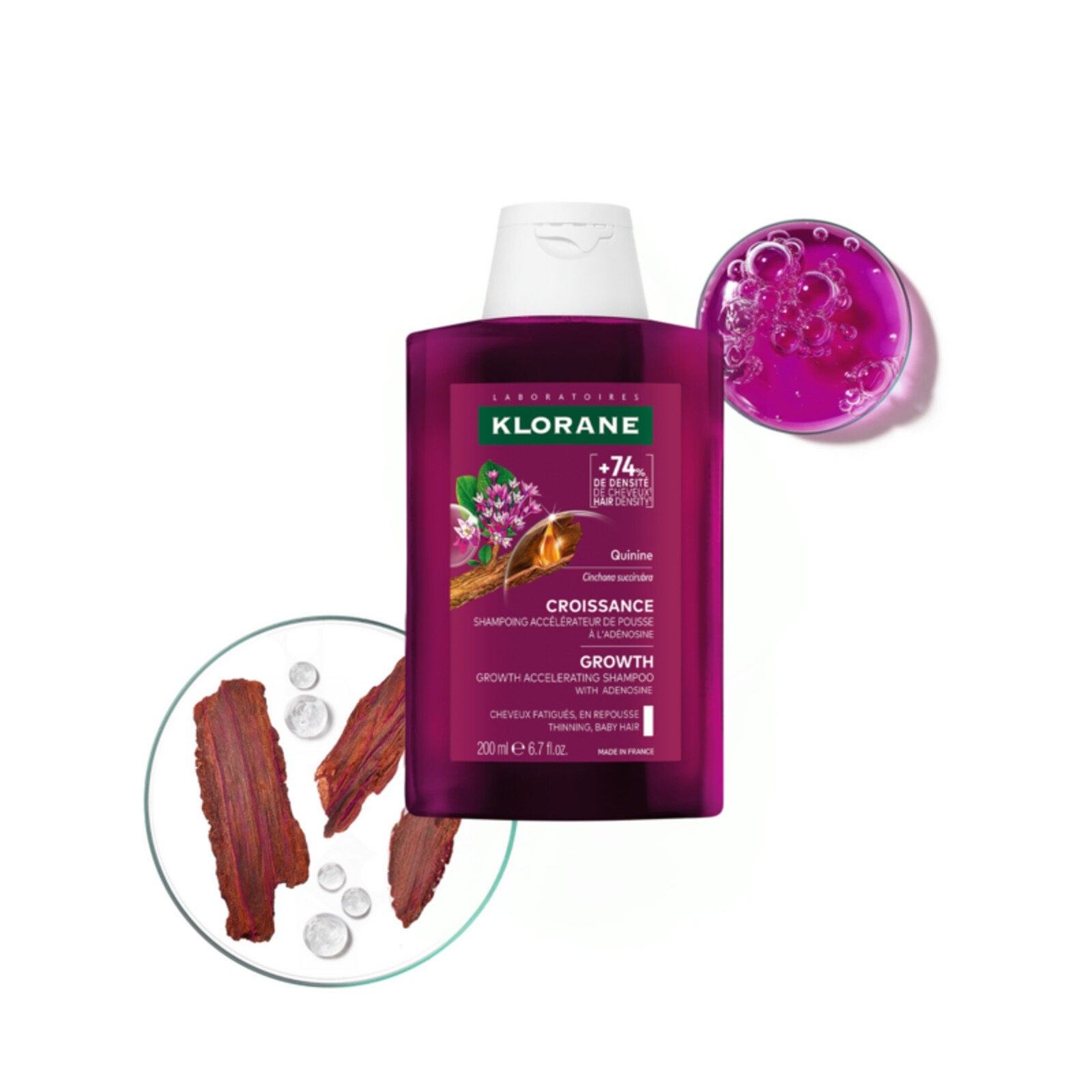 Klorane Growth Accelerating Shampoo 200ml