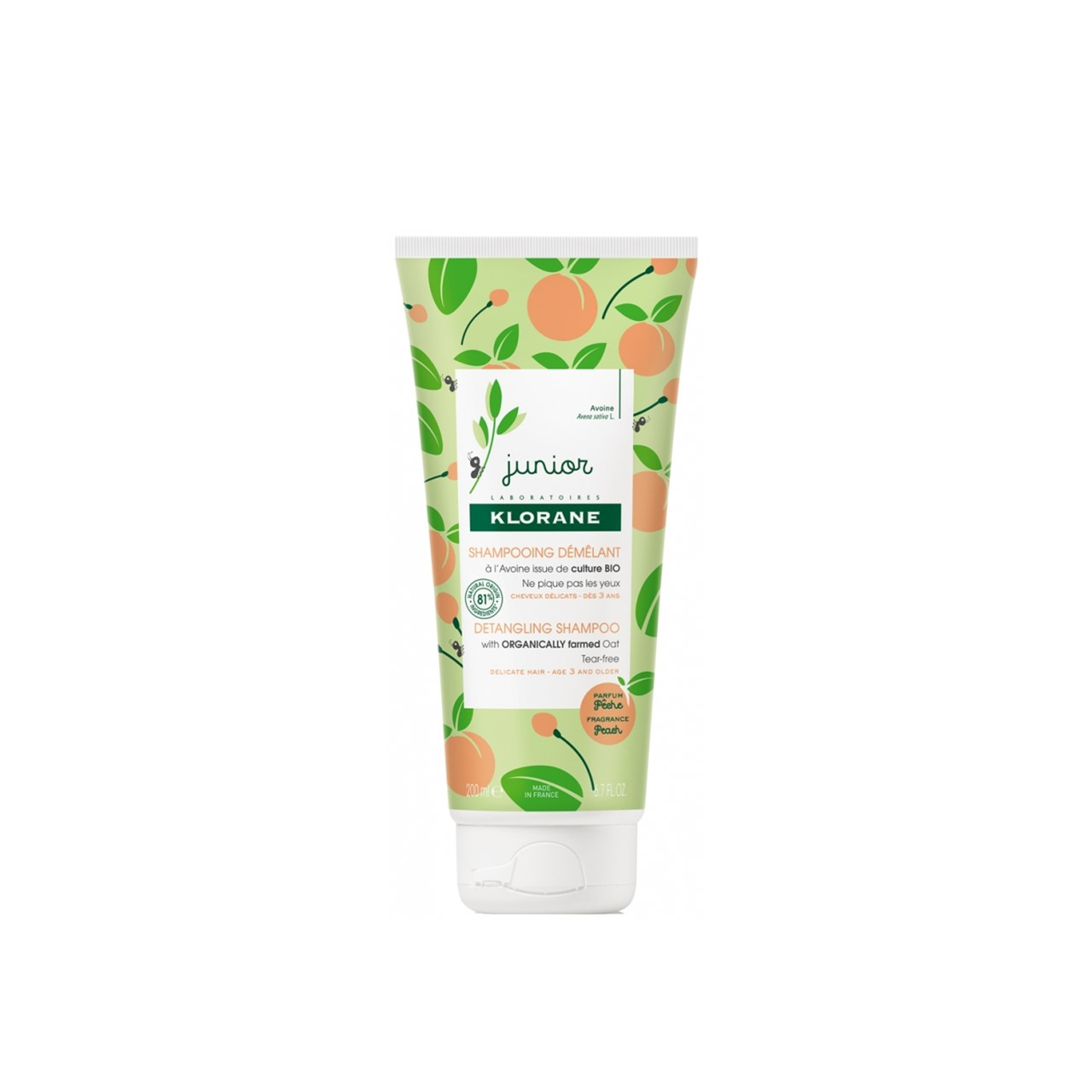 Klorane Junior Detangling Peach Shampoo