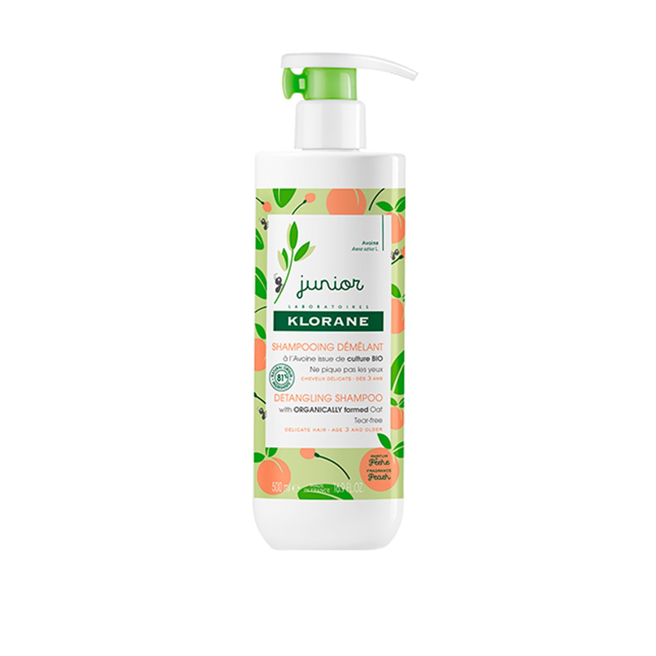 Klorane Junior Detangling Peach Shampoo