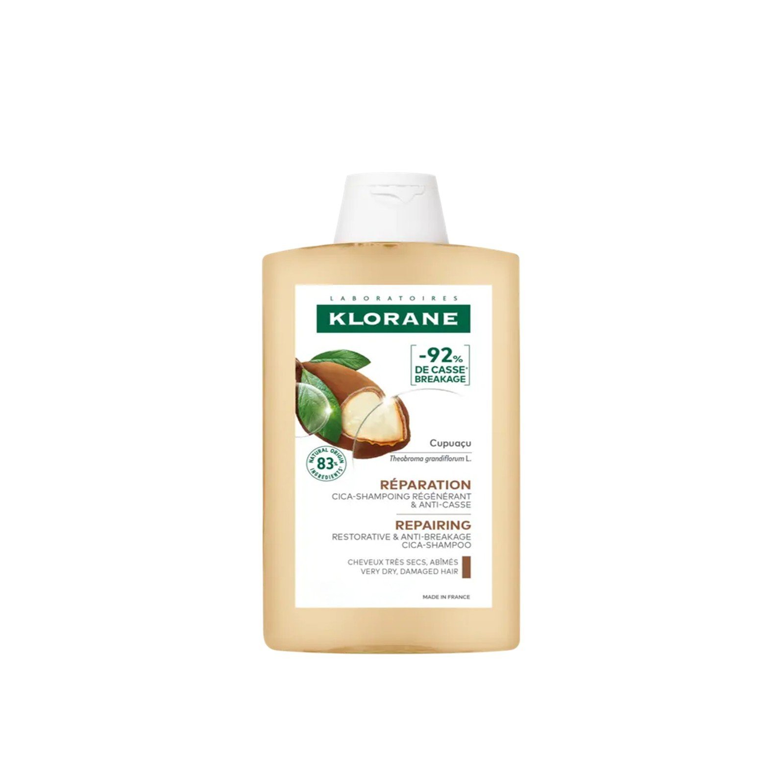 Klorane Repairing Restorative & Anti-Breakage Cupuaçu Butter Cica-Shampoo 200ml