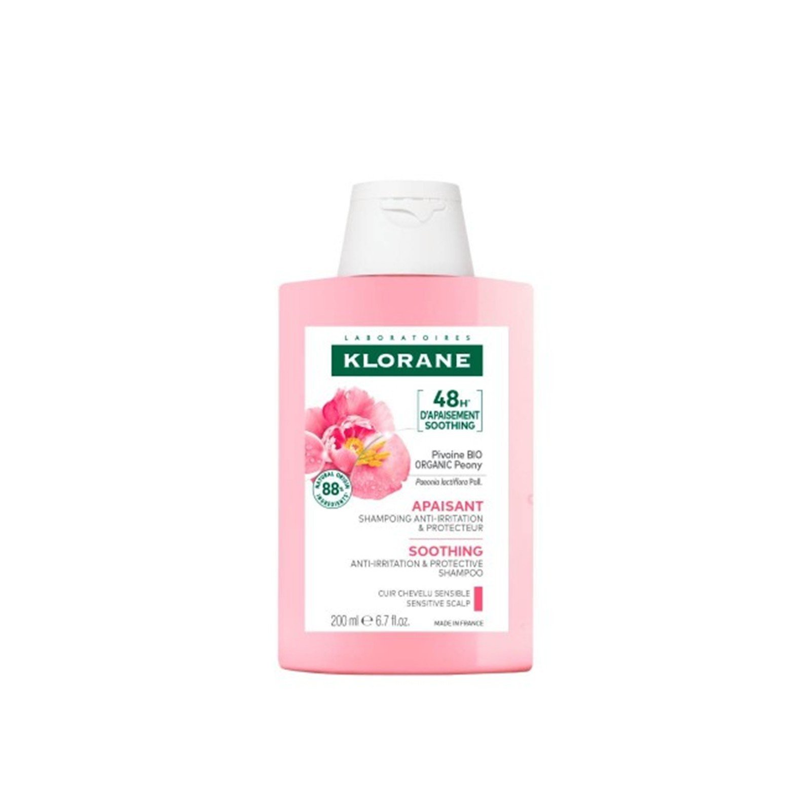 Klorane Champú Calmante y Anti-Irritante con Peonía 200ml