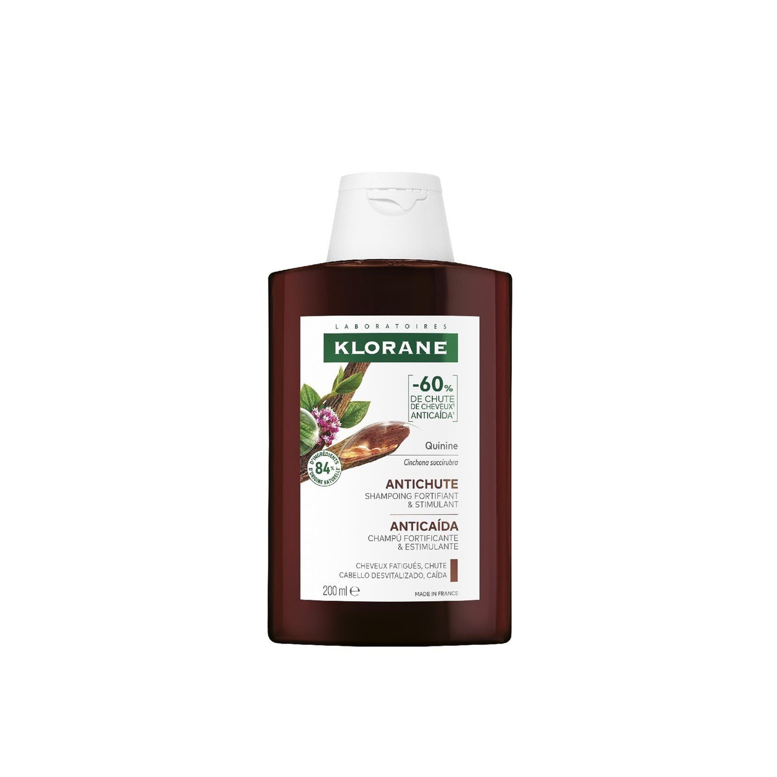 Klorane Champú Fortificante para la Caída del Cabello y el Cabello Fino 200ml