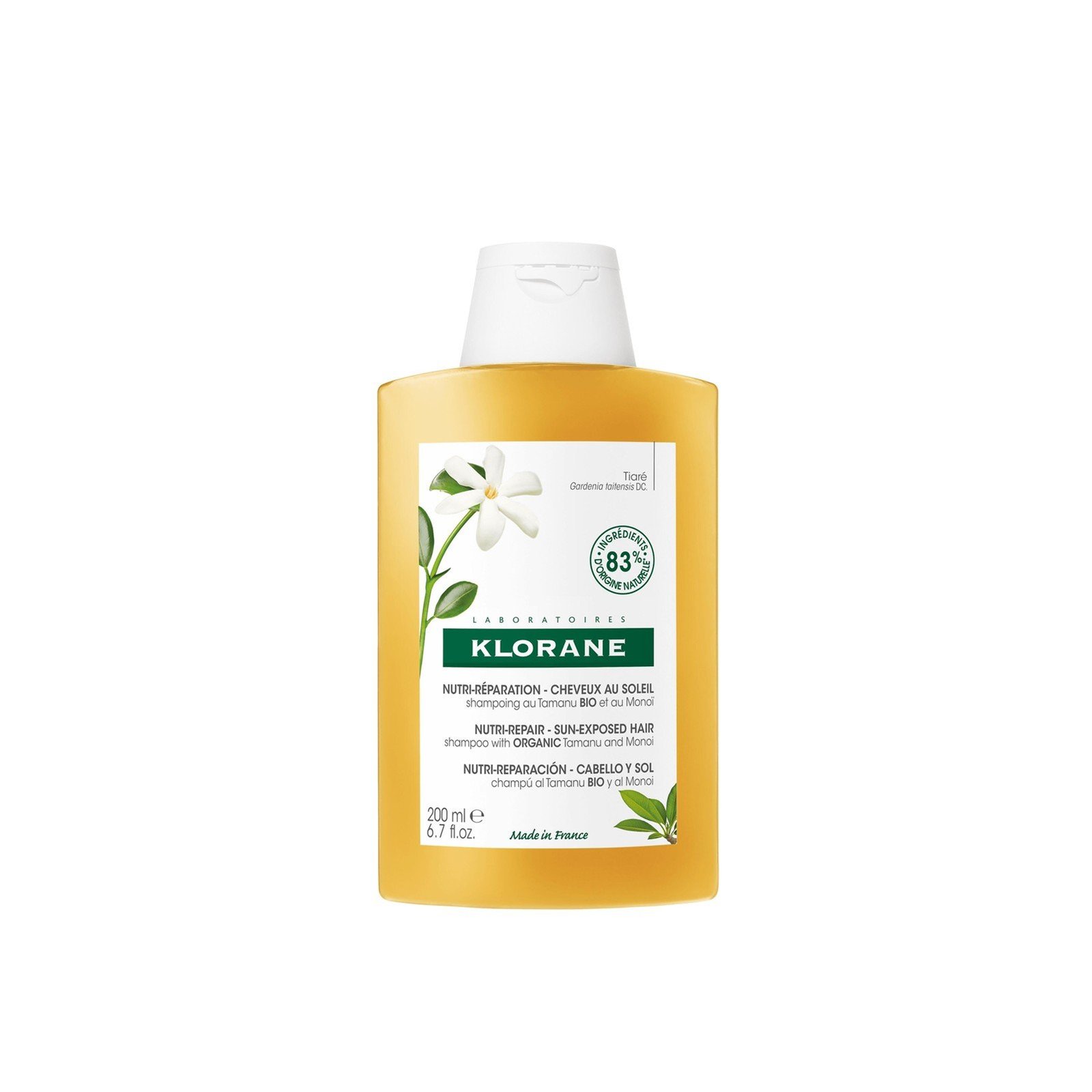 Klorane Sun Radiance Nourishing Shampoo with Tamanu and Monoi 200ml