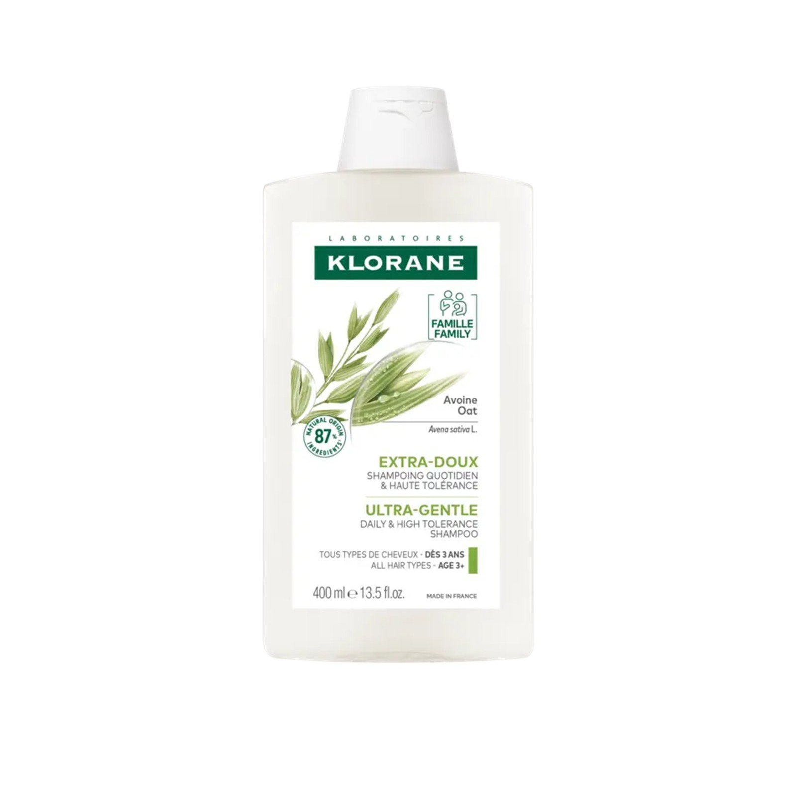 Klorane Ultra-Gentle Shampoo with Oat Milk 400ml (13.53floz)