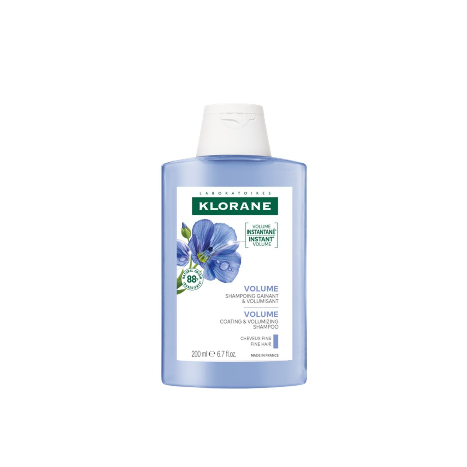 Klorane Champú Volumen con Fibra de Lino