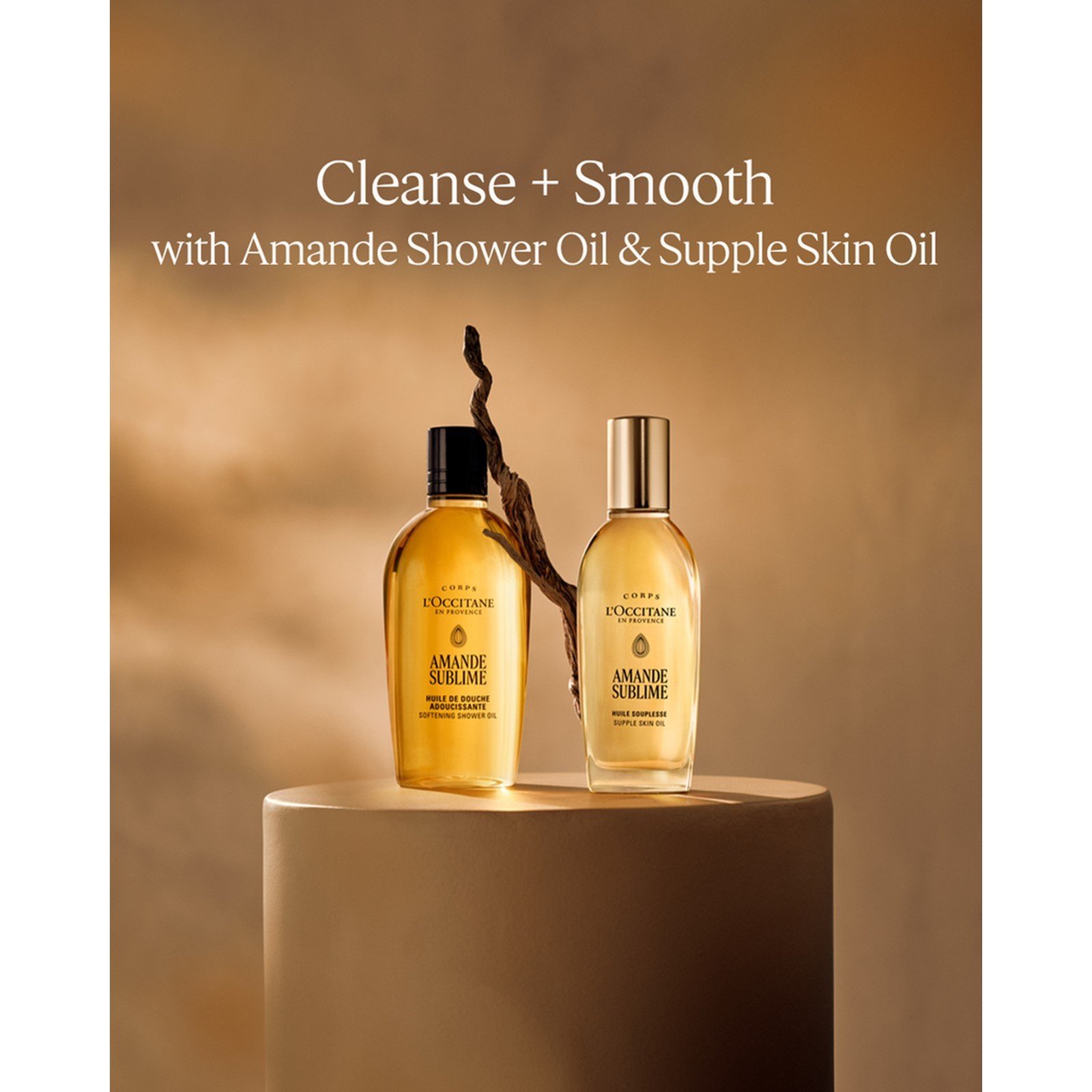 L'Occitane زيت الاستحمام المُنعّم باللوز - عبوة إعادة تعبئة 500ml