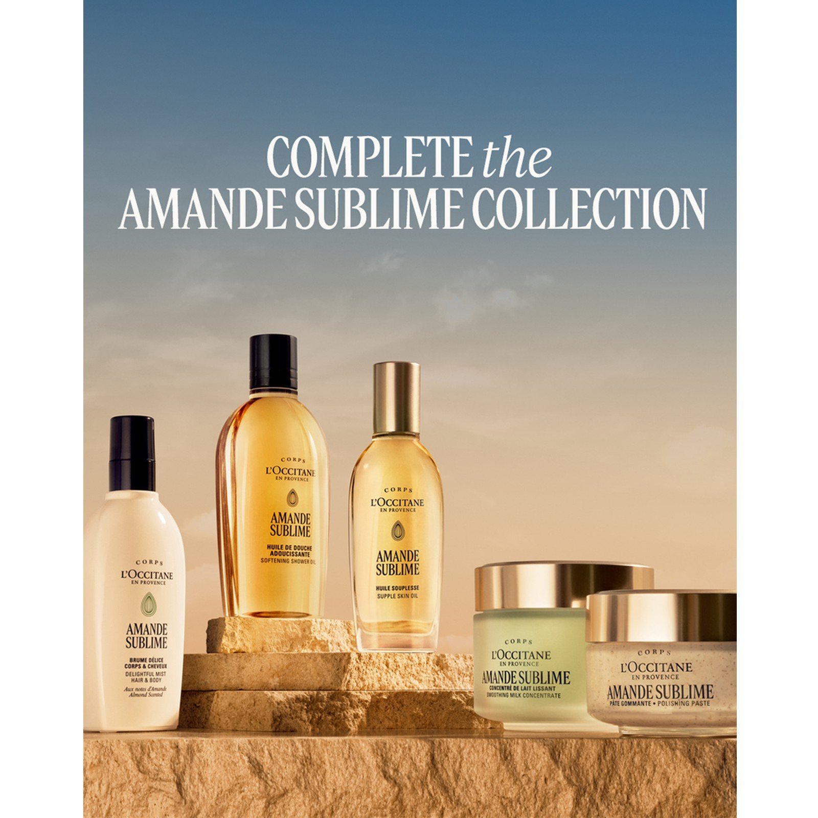 L'Occitane زيت الاستحمام المُنعّم باللوز - عبوة إعادة تعبئة 500ml