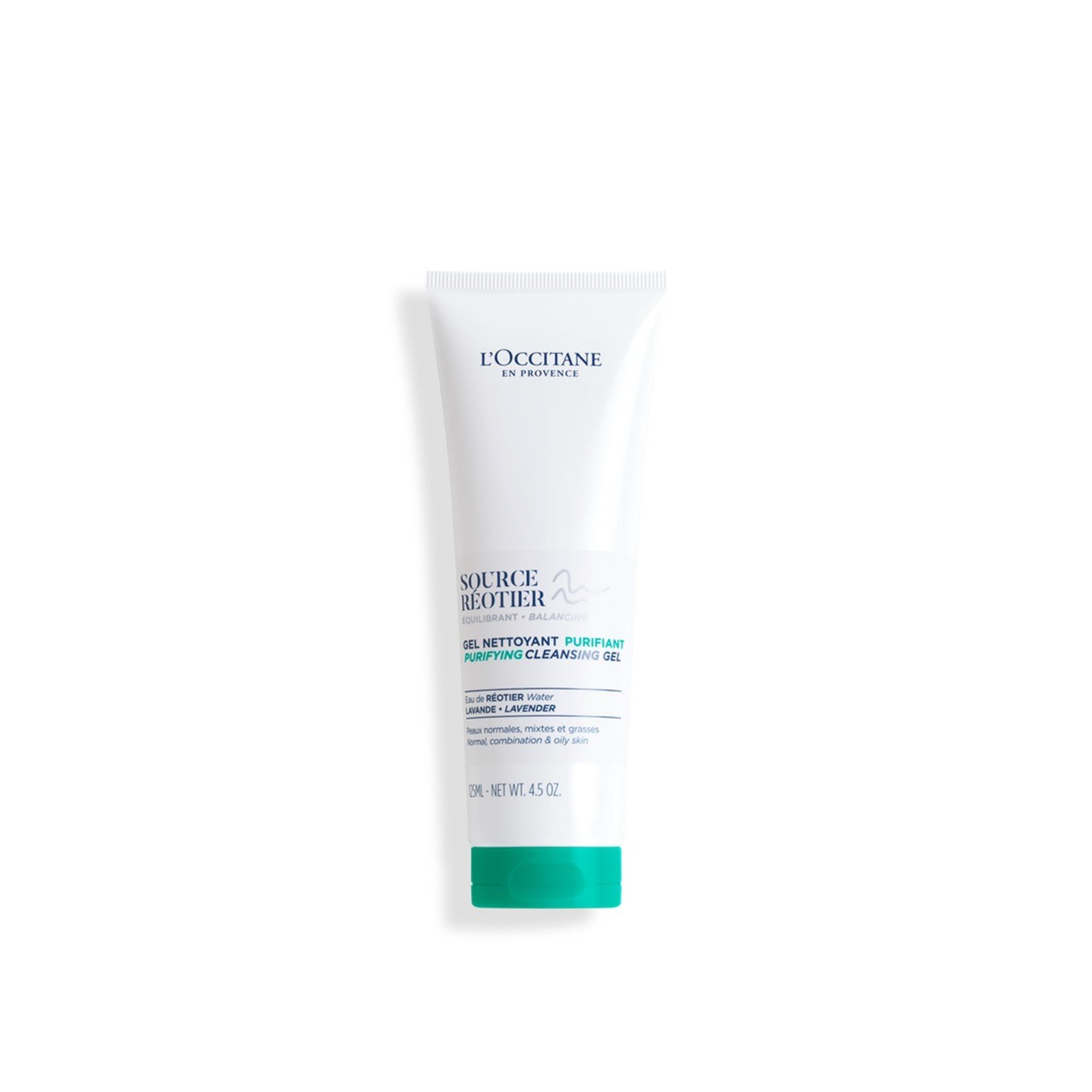 L'Occitane Source Réotier منقي جل تنظيف 125ml