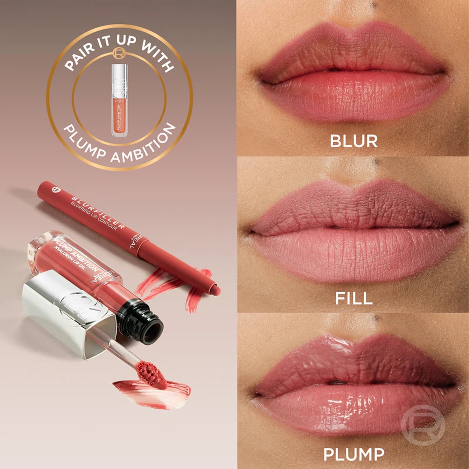 L'Oréal Paris Blurfiller Blurring Lip Contour 635 Worth It Medium