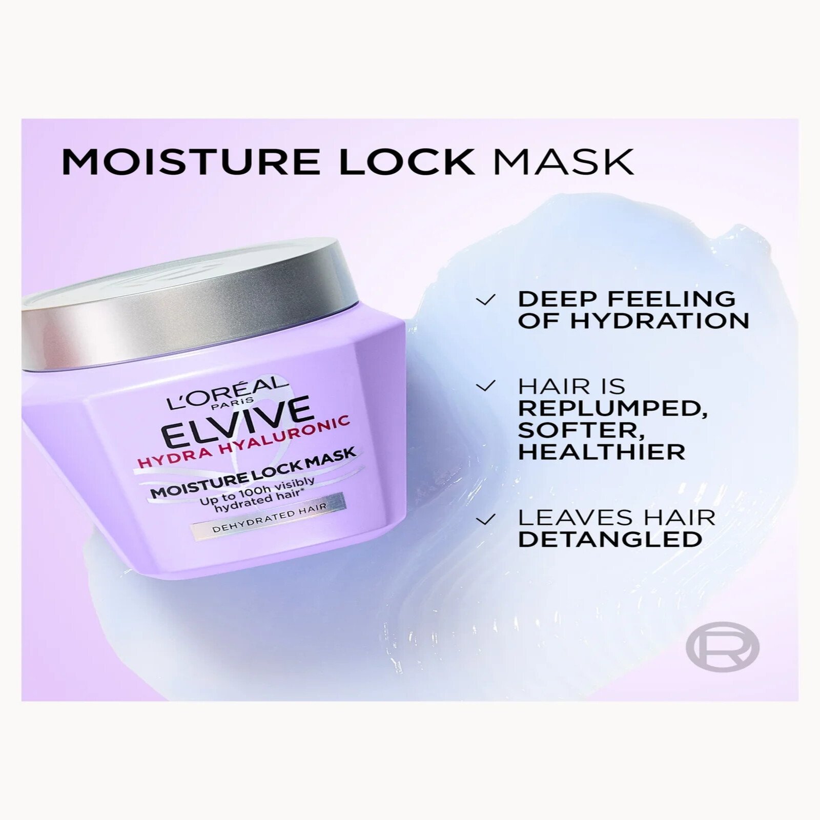 L'Oréal Paris Elvive Hydra Hyaluronic Moisture Lock Mask 300ml