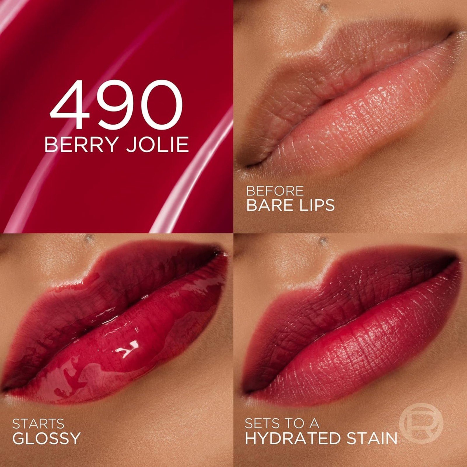 L'Oréal Paris Hyaluron Tint Lip Stain Serum 490 Berry Jolie 5ml