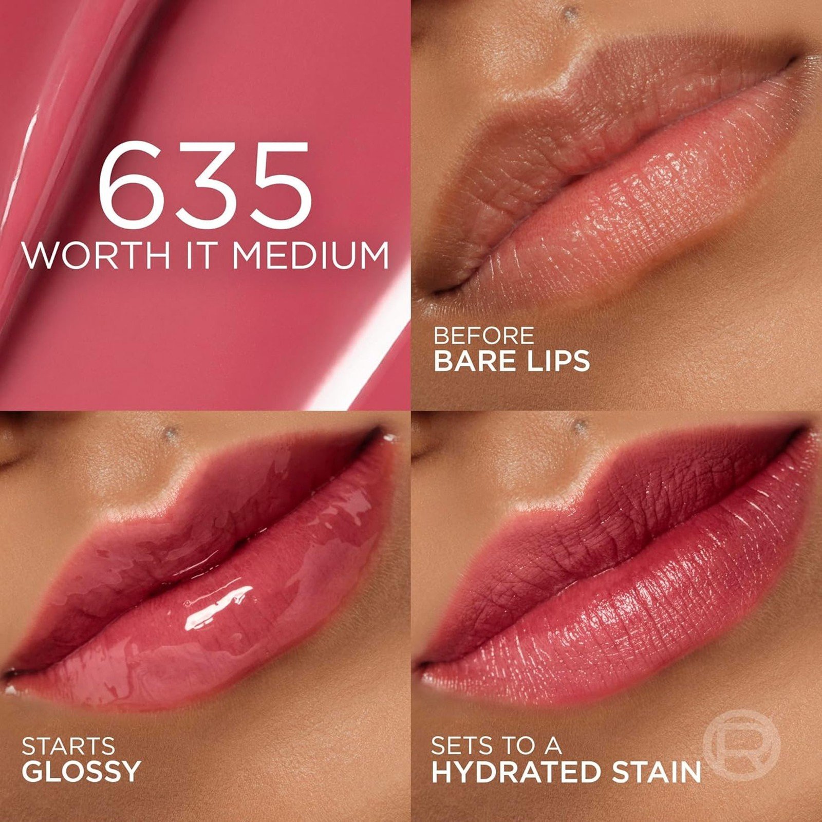 L'Oréal Paris Hyaluron Tint Lip Stain Serum 635 Worth It Medium 5ml