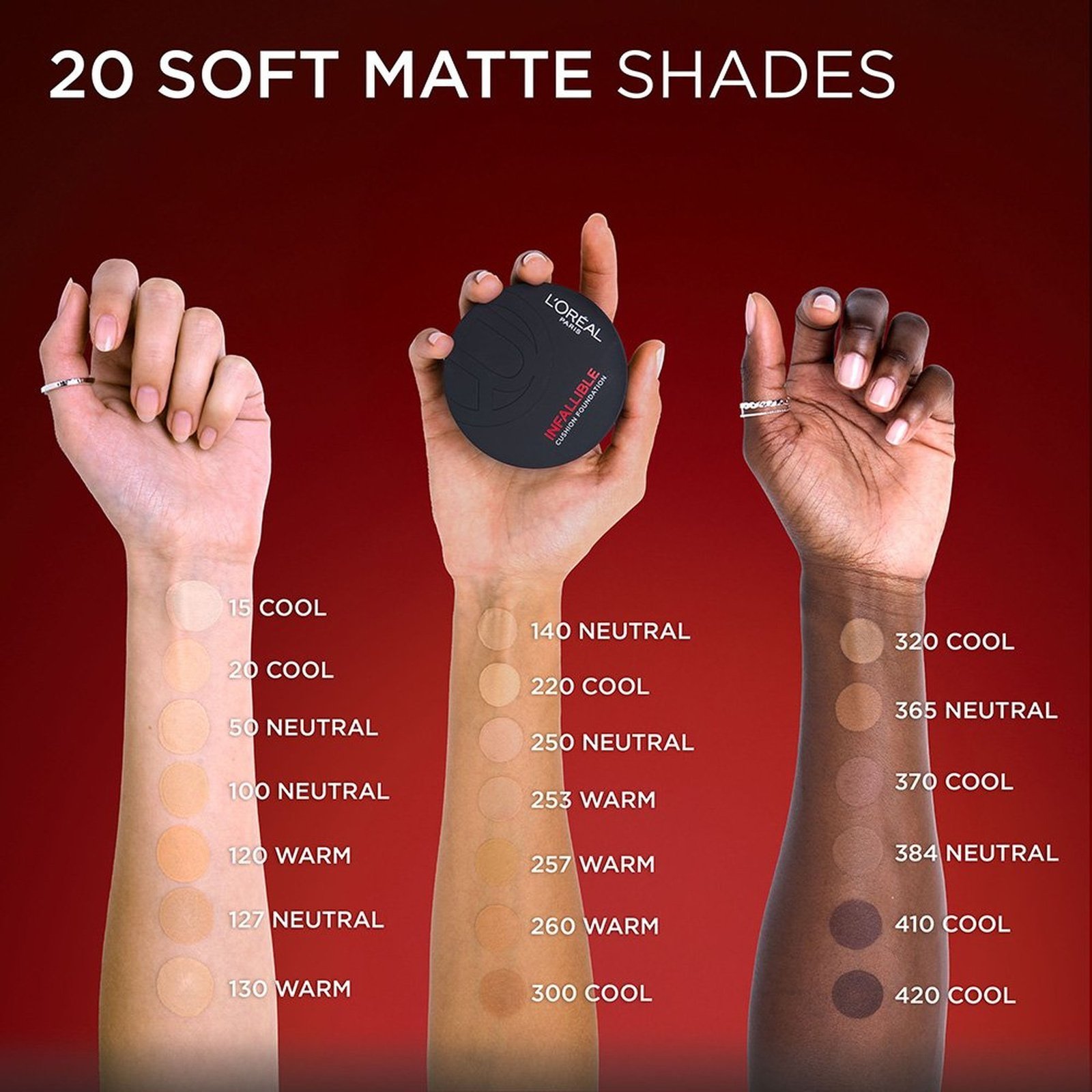 L'Oréal Paris Infallible 24h Fresh Wear Cushion Foundation 260 Warm 11g
