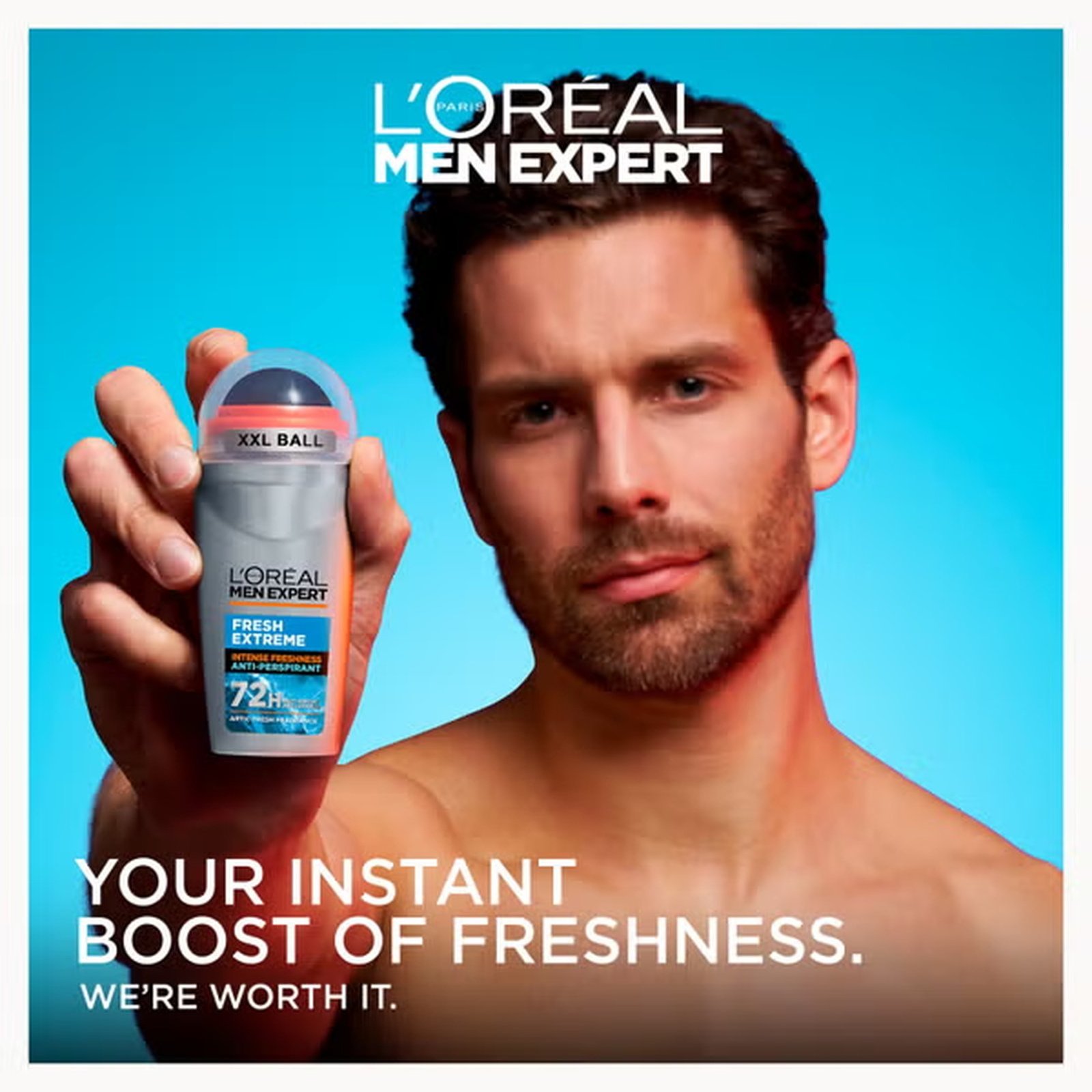 L'Oréal Paris Men Expert Fresh Extreme 72h Anti-Perspirant Roll-On 50ml