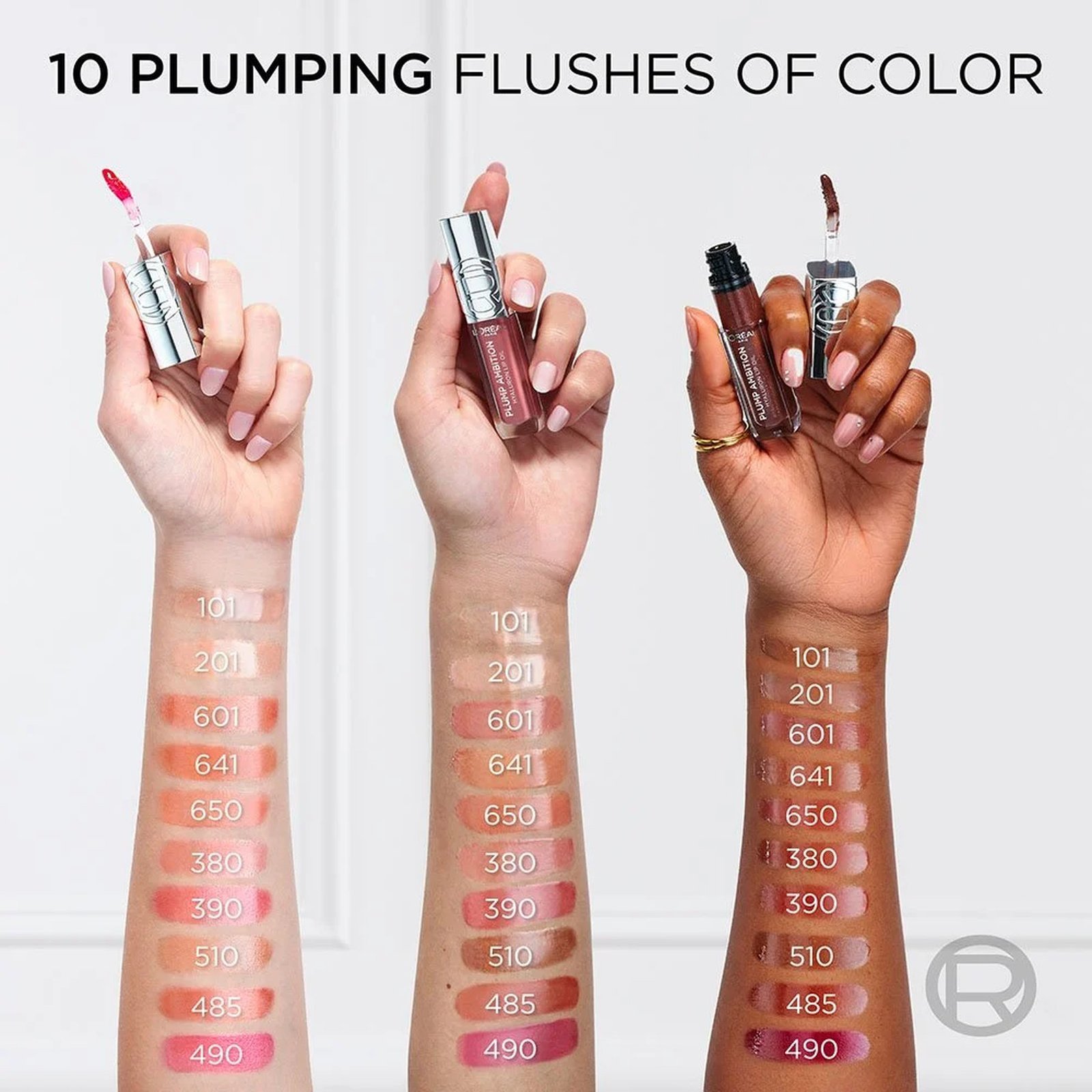 L'Oréal Paris Plump Ambition Hyaluron Lip Oil 490 Berry Jolie 5ml (0.17floz)