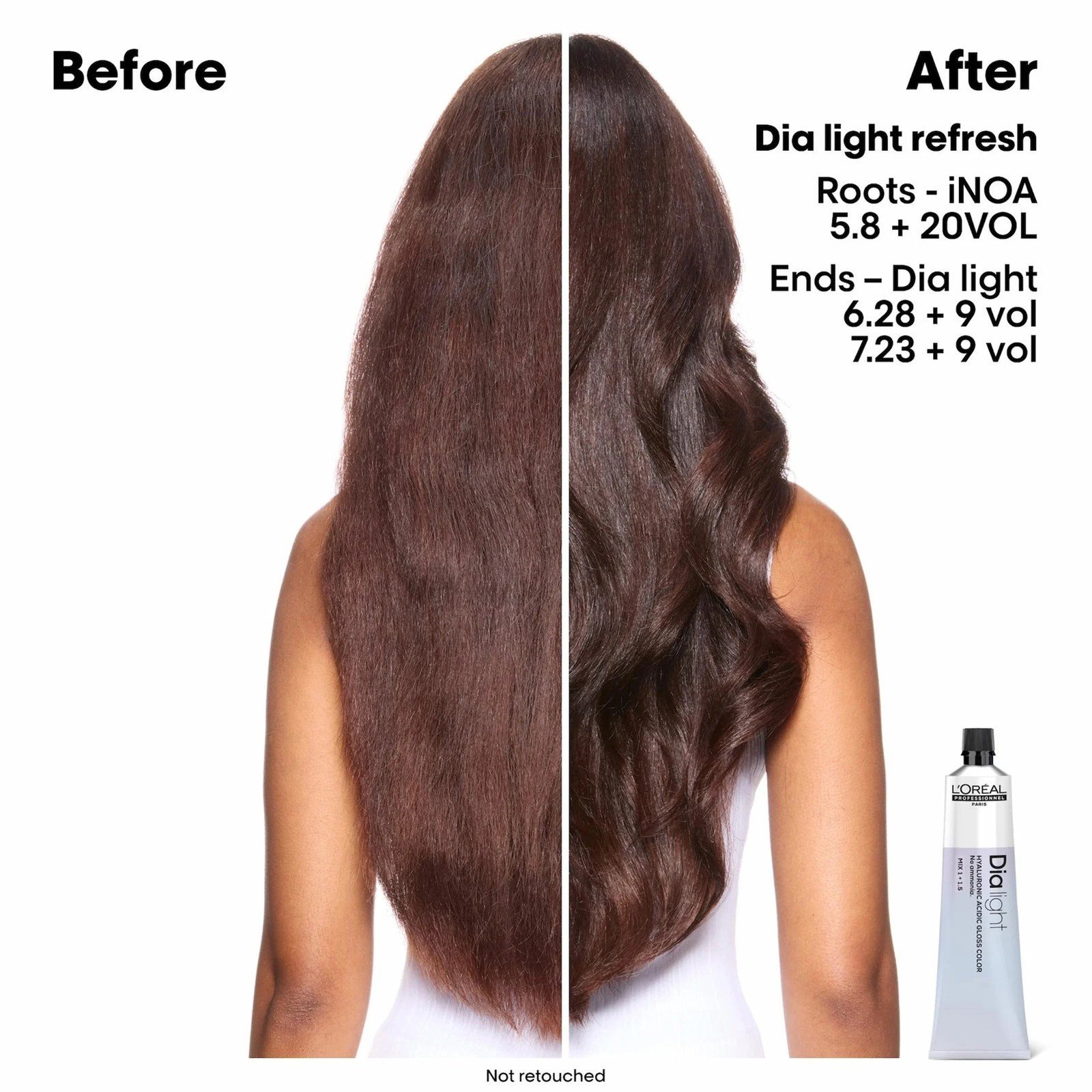 L'Oréal Professionnel Dia Light Hyaluronic Acidic Gloss Color Demi-Permanente Haarfarbe 7.12 Iridescent Ash Blonde 60ml