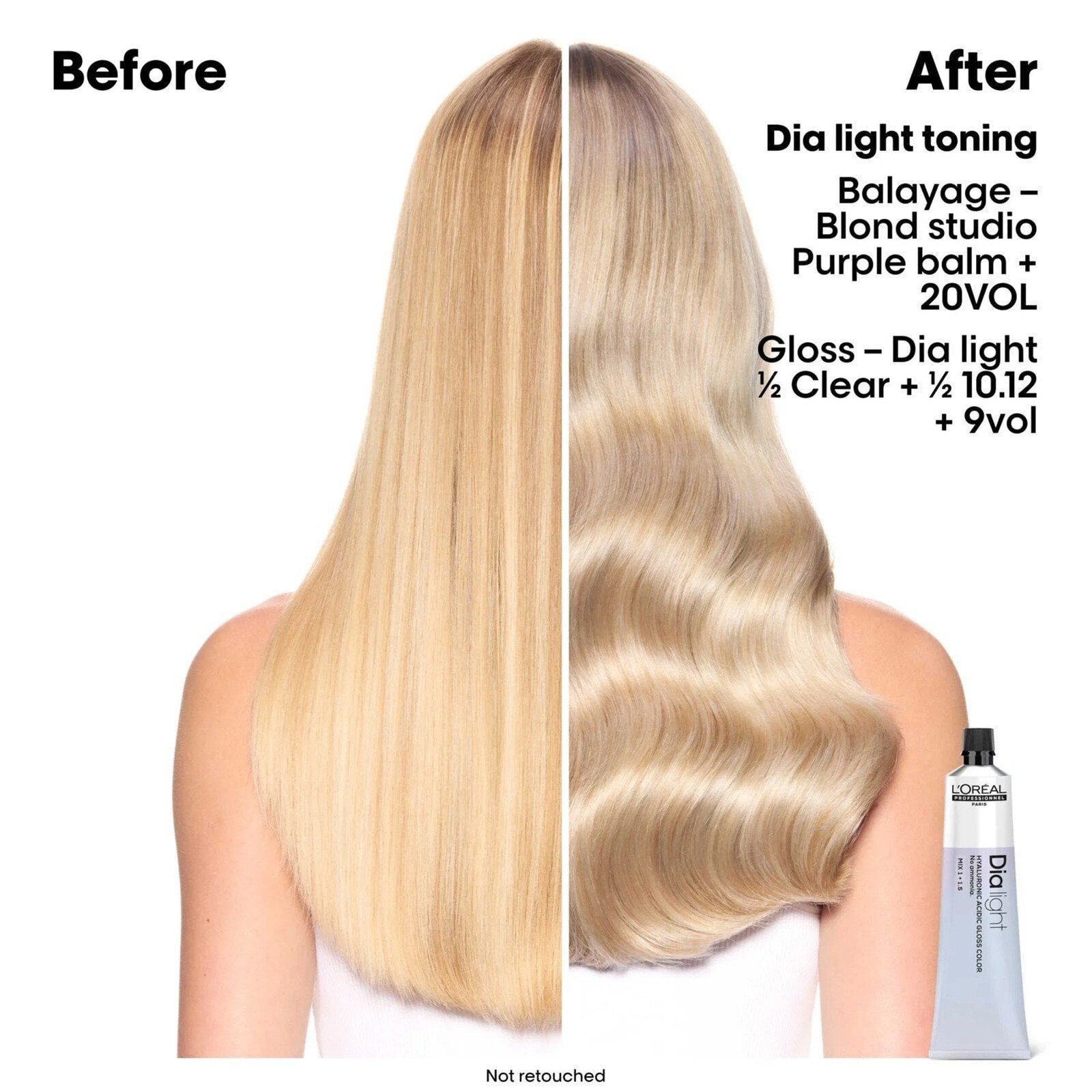 L'Oréal Professionnel Dia Light Hyaluronic Acidic Gloss Color Demi-Permanent Hair Dye 10.22 Deep Iridescent Lightest Blonde 60ml