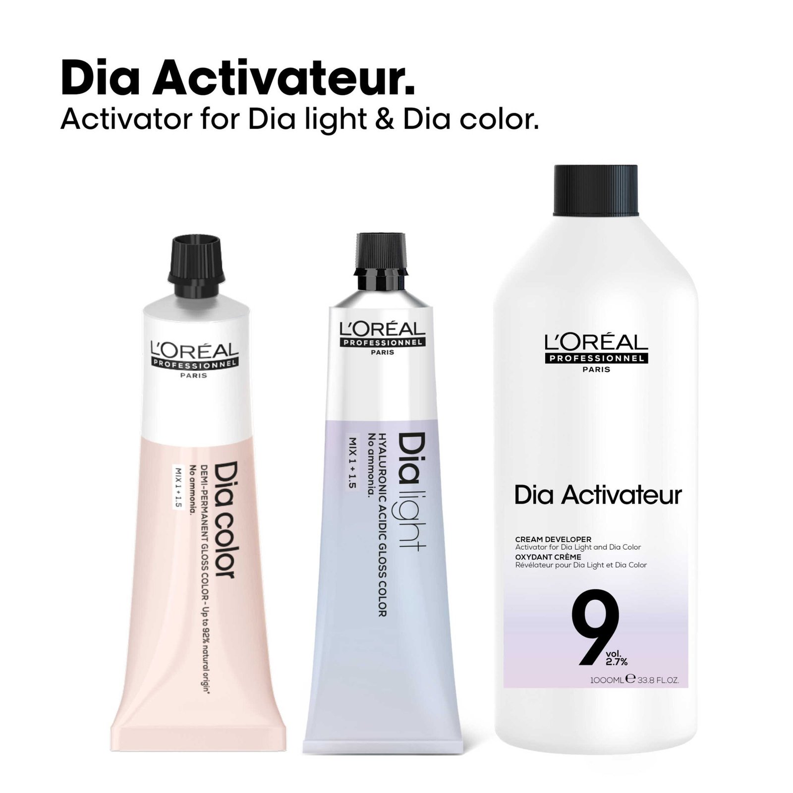 L'Oréal Professionnel Dia Activador 9 Vol. Revelador En Crema 1L