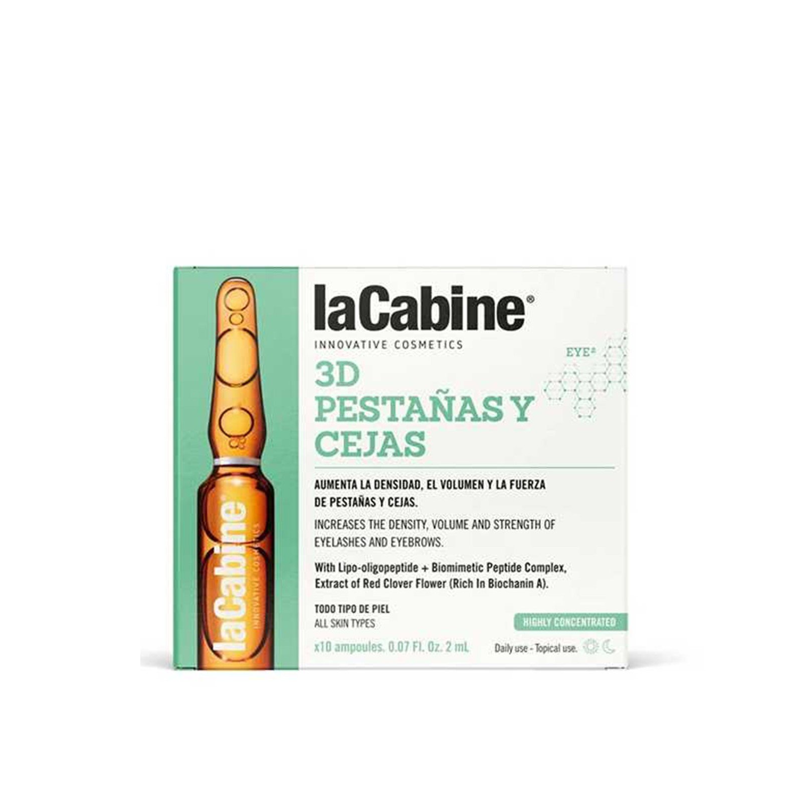 La Cabine 3D Eyelashes and Eyebrows Concentrated Ampoules 2ml x10