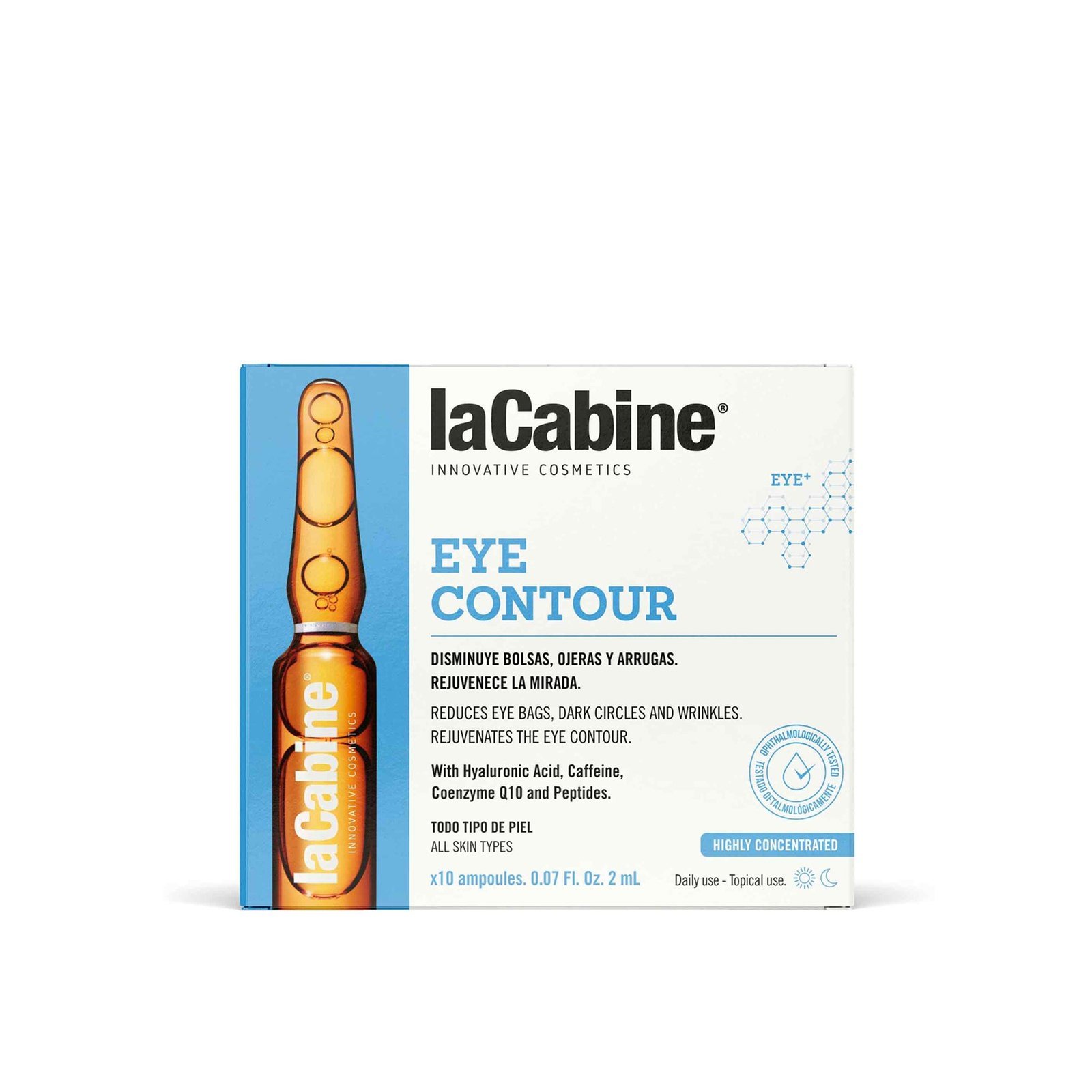 La Cabine Geconcentreerde Ampullen Voor De Oogcontour