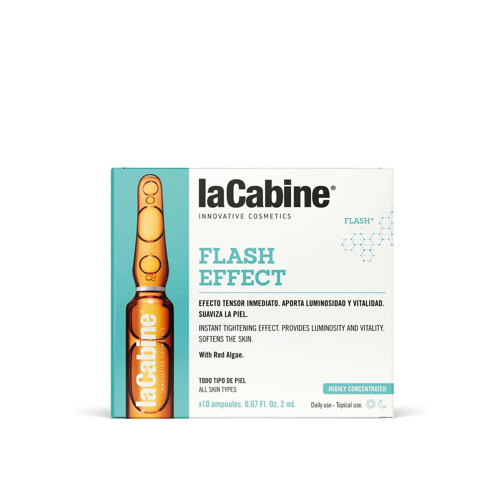 La Cabine Flash Effect Geconcentreerde Ampullen 10x2ml